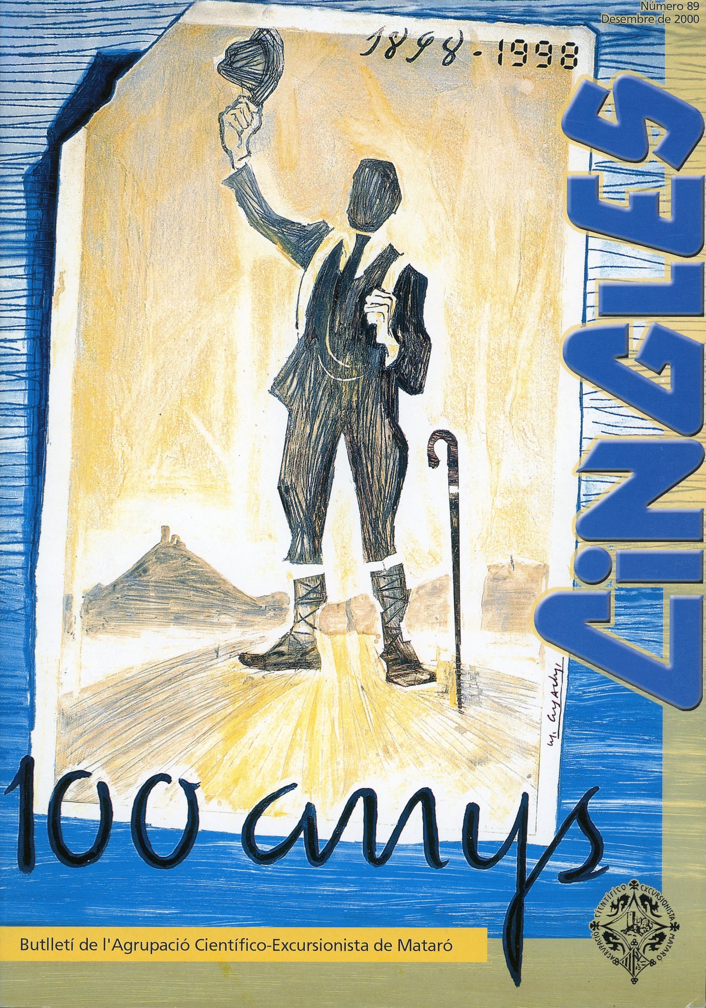 Cingles : 100 anys 1898-1998 : Butlletí de l'Agrupació Científico-Excursionista de Mataró - Portada