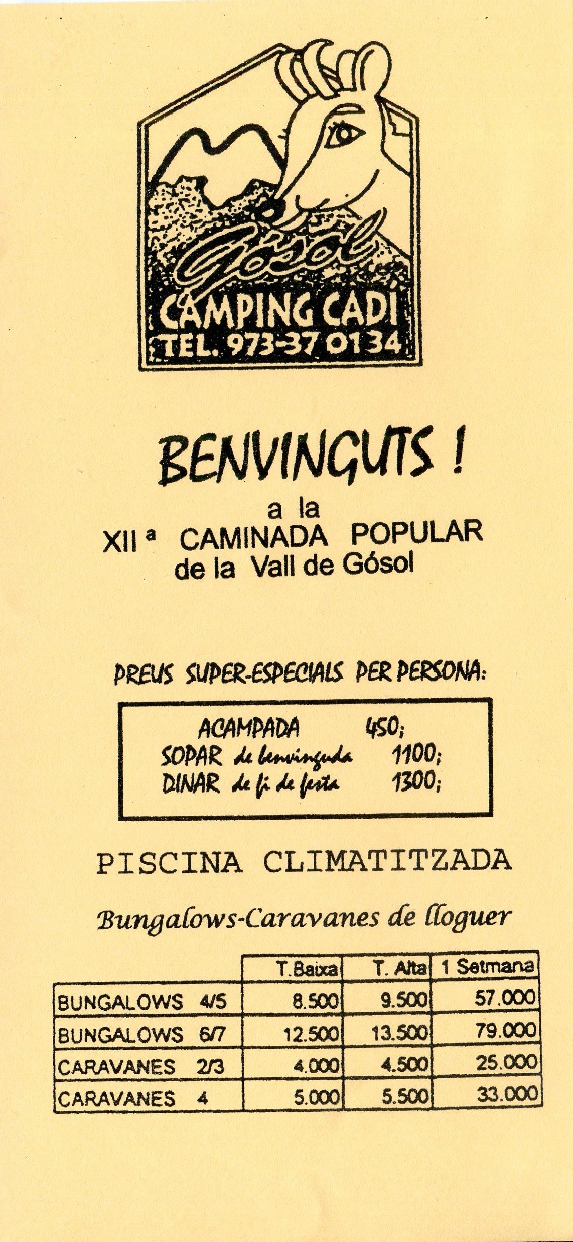 12a Caminada Popular de Gósol : Berguedà : Diumenge 18 de juliol de 1999 - Miniatura 3