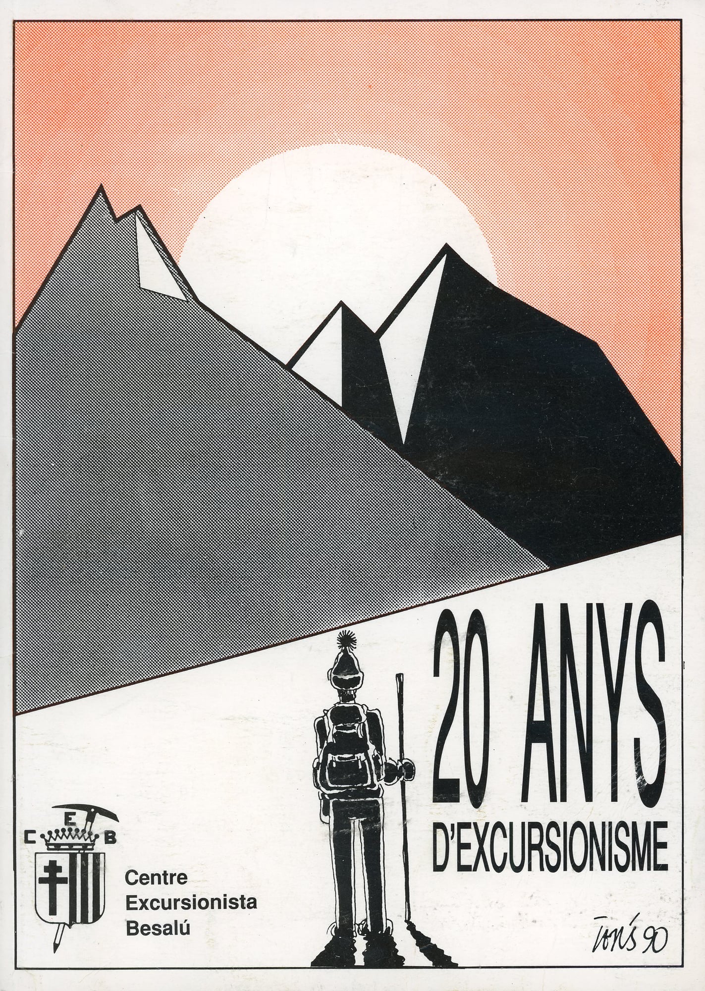20 anys d'excursionisme : Centre Excursionista Besalú - Portada