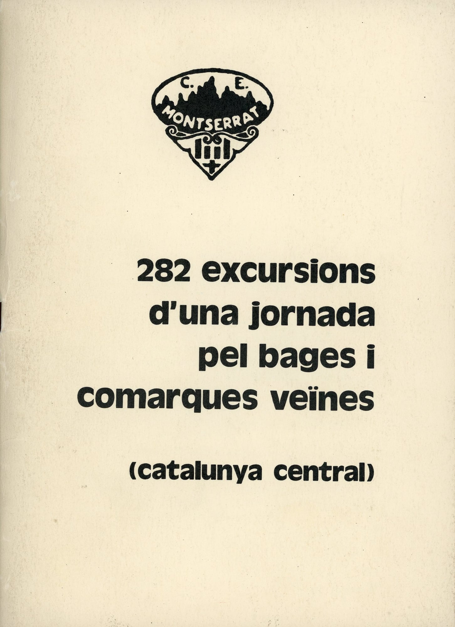 282 excursions d'una jornada pel Bages  i comarques veïnes (Catalunya central) - Portada