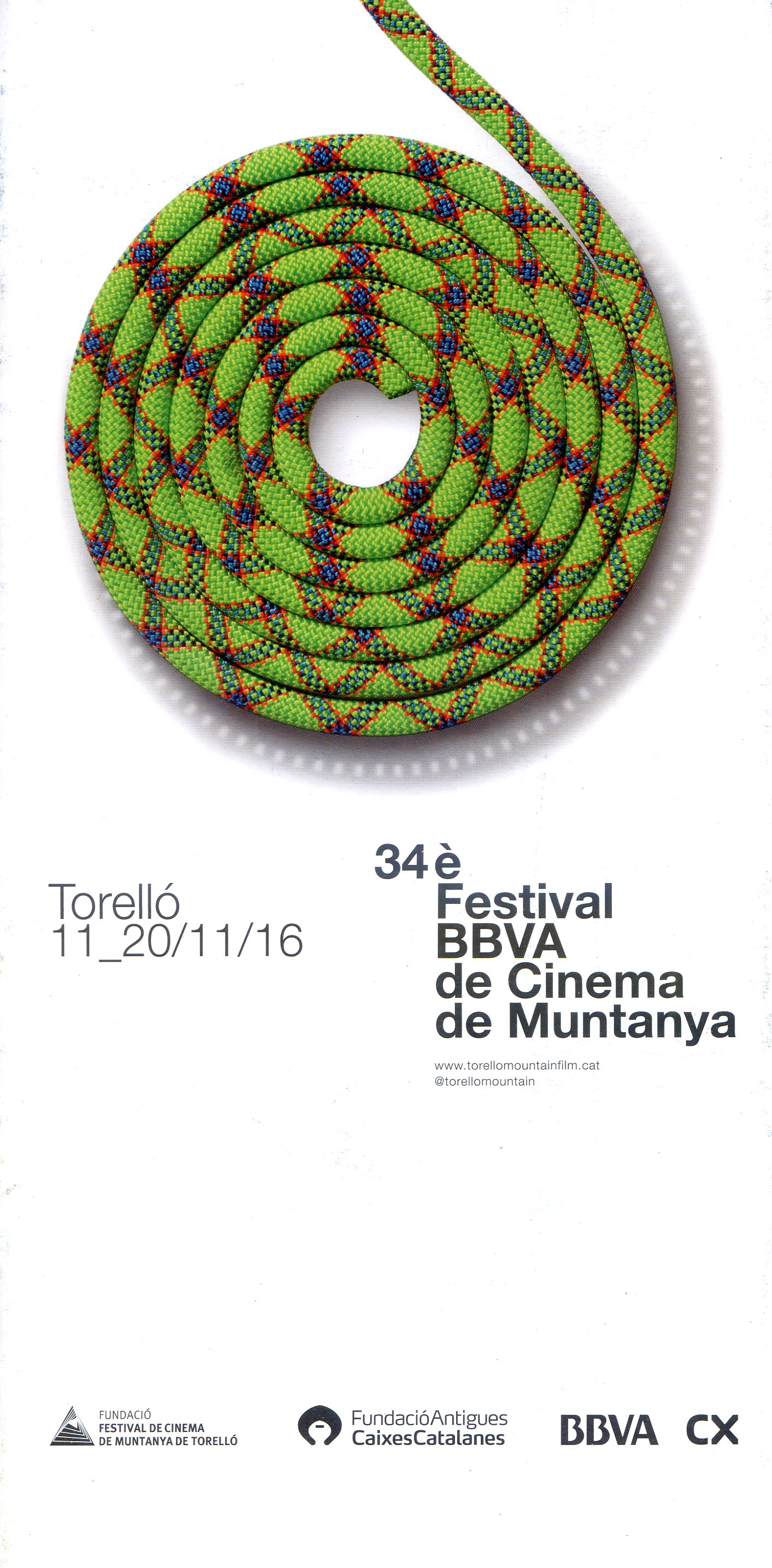 34è Festival BBVA de Cinema de Muntanya : Torelló 11_20/11/16 - Portada