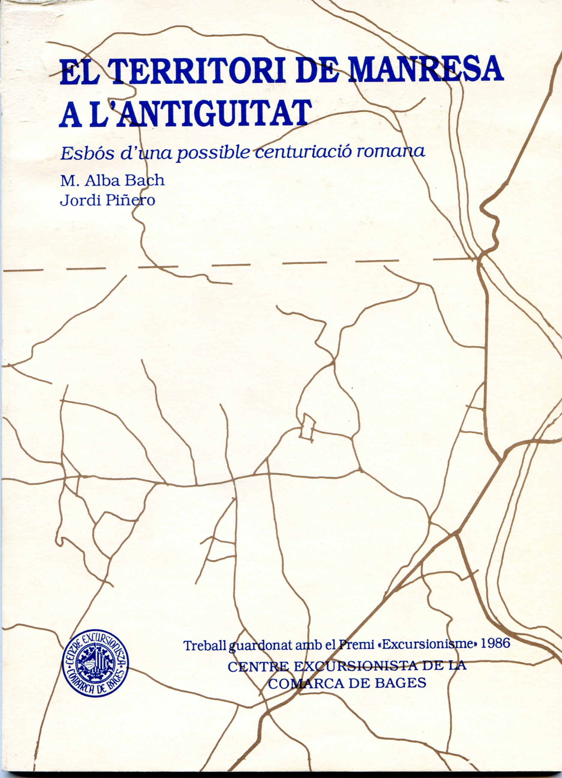 Territori de Manresa a l'antiguitat, El : Esbós d'una possible centuriació romana - Portada