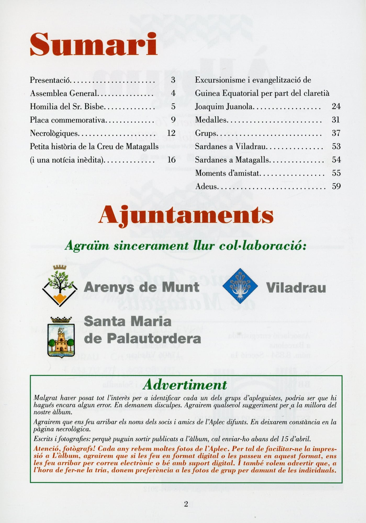 76è Aplec de Matagalls : 12 de juliol de 2026 - Miniatura 2
