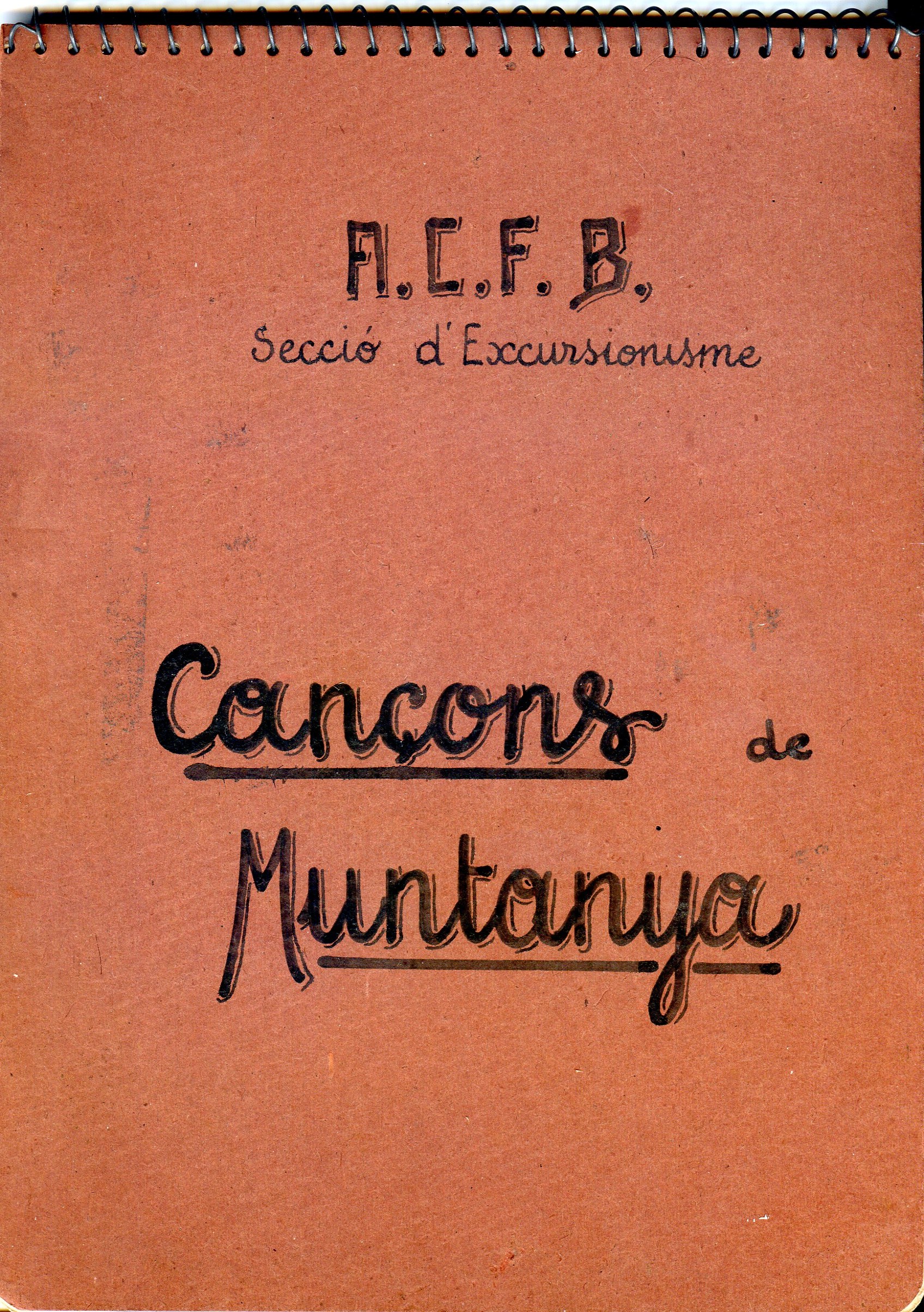 Cançons de muntanya - Portada