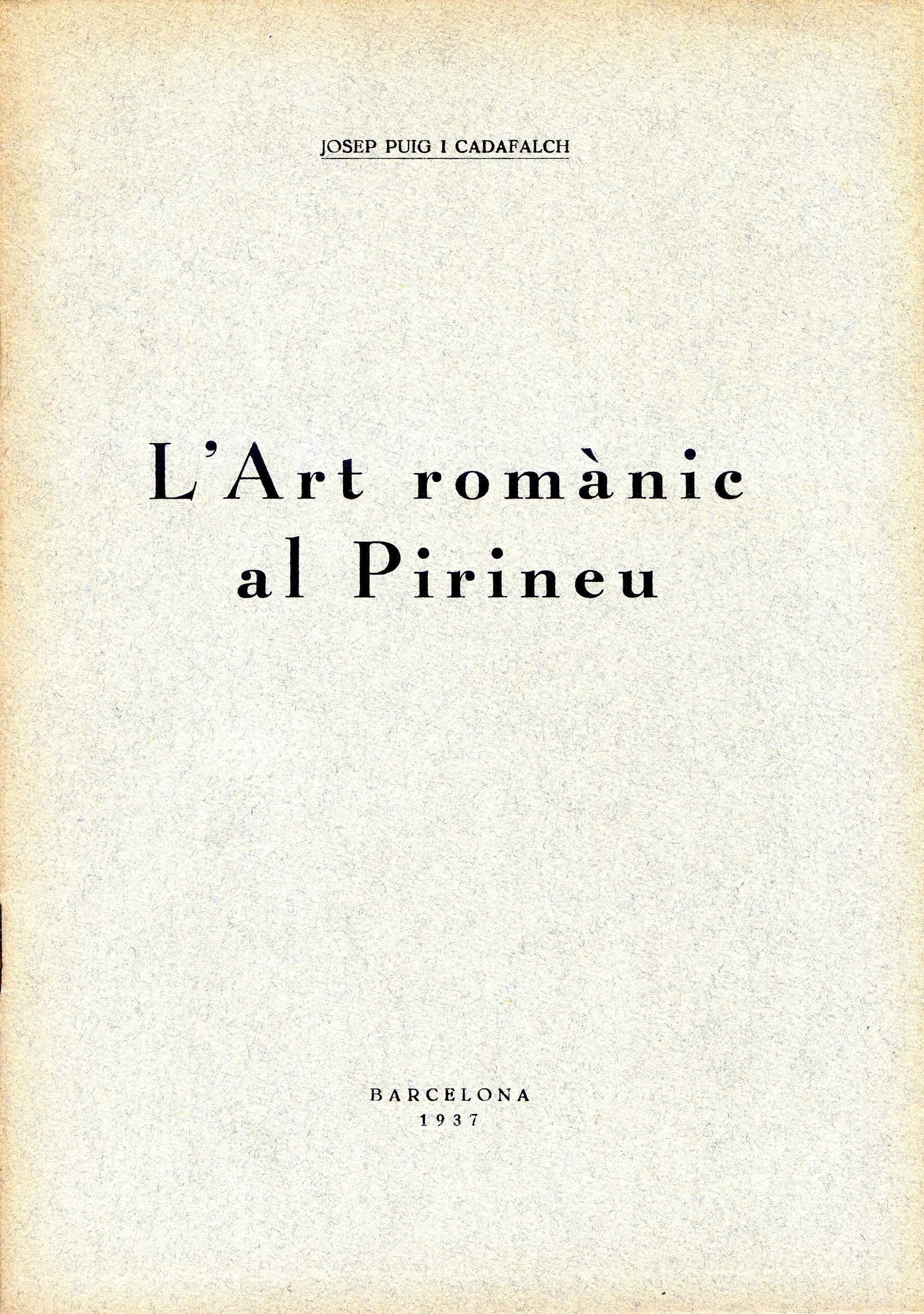 Art romànic al Pirineu, L' - Portada