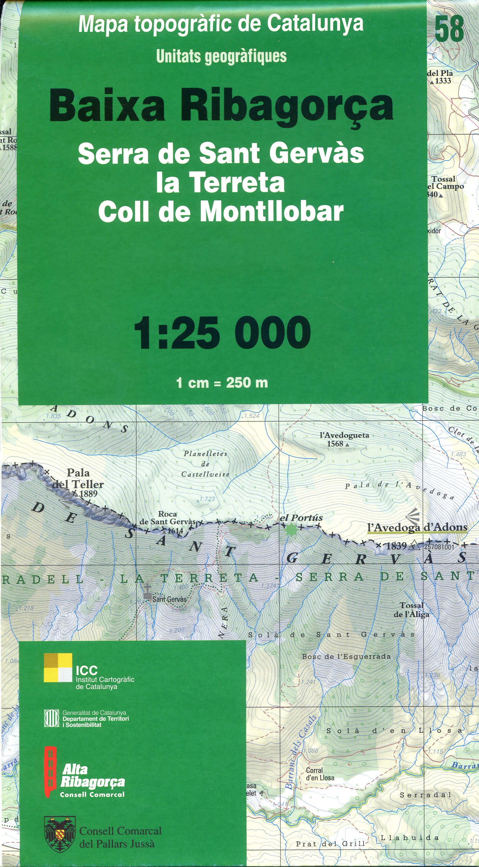Baixa Ribagorça : Serra de Sant Gervàs : La Terreta : Coll de Montllobar - Portada
