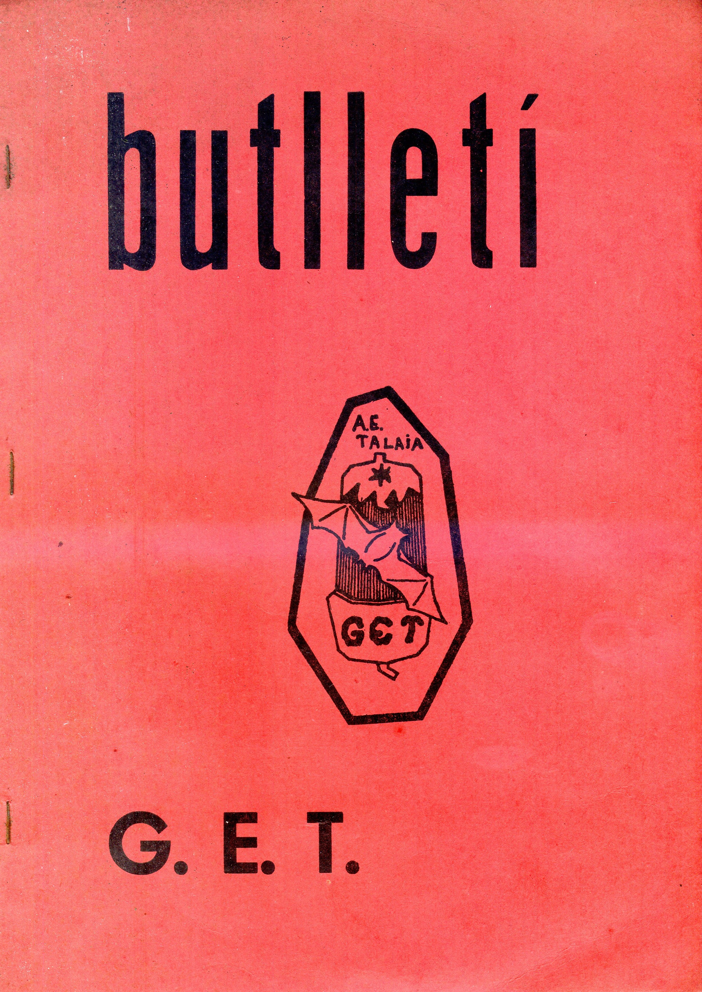 Butlletí G.E.T. - Portada