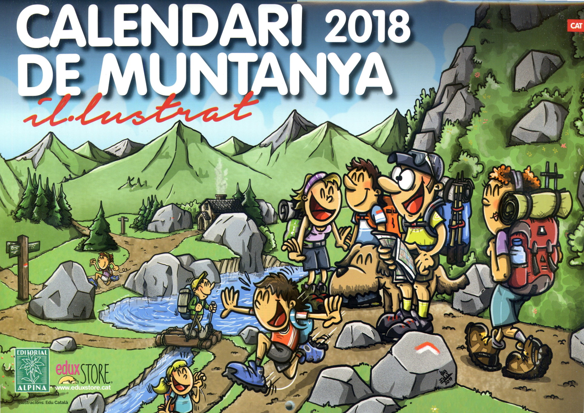 Calendari de muntanya il·lustrat 2018 - Portada