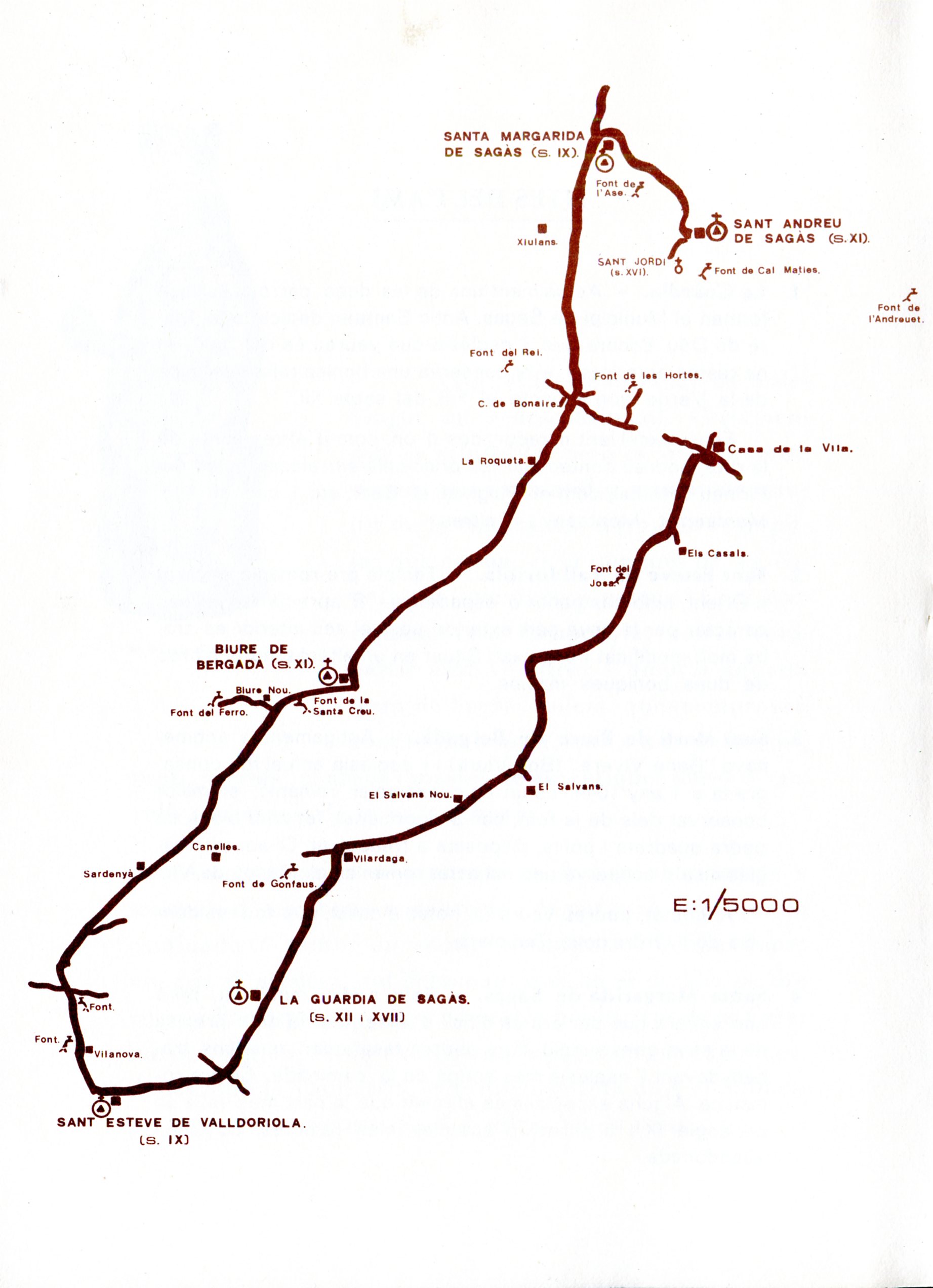 Caminada Popular de Sagàs (Bergadà) : Ruta Romànica : Diumenge, dia 1 de juny de 1980 - Miniatura 2