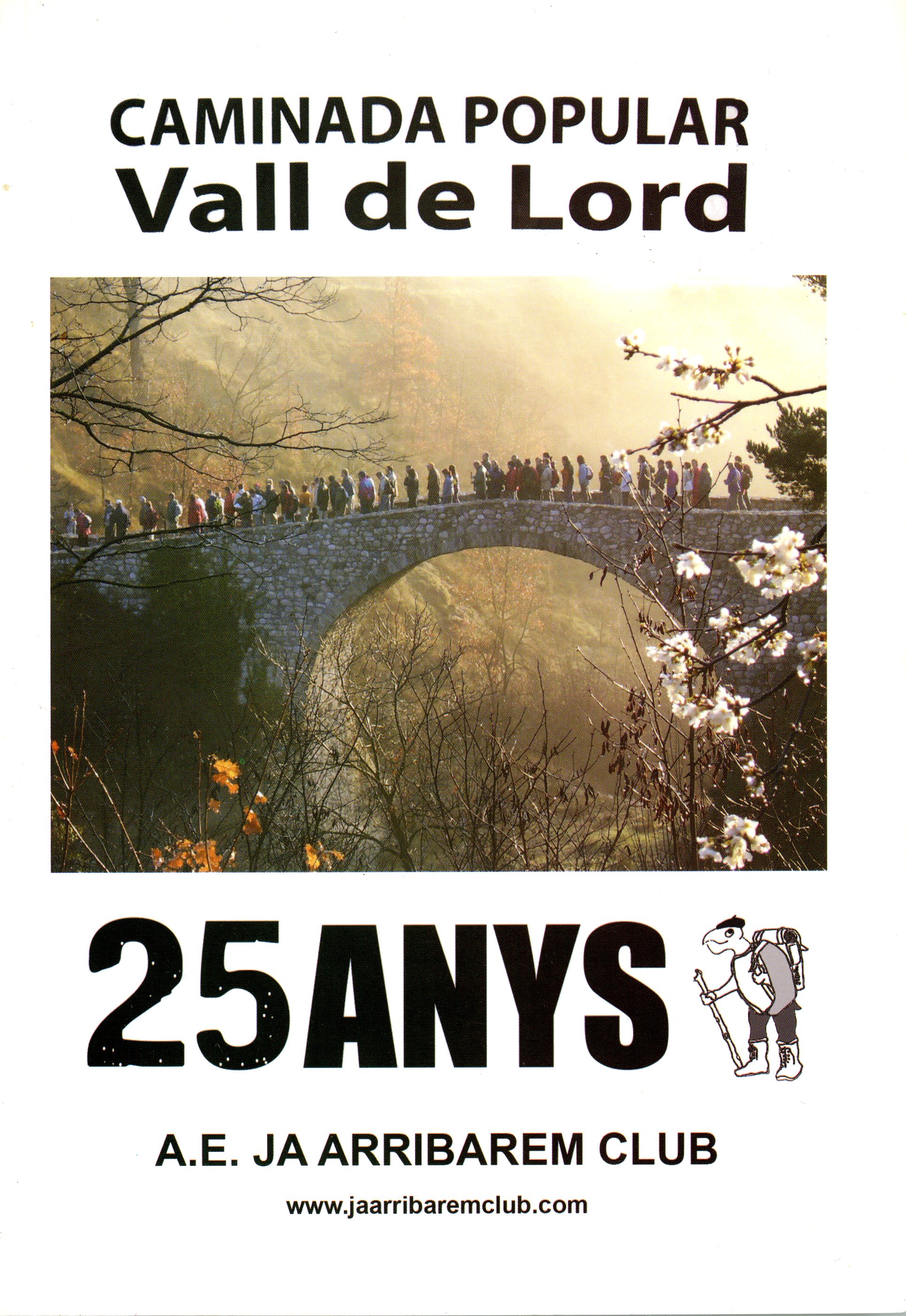 Caminada Popular de la Vall de Llord : 25 anys - Portada