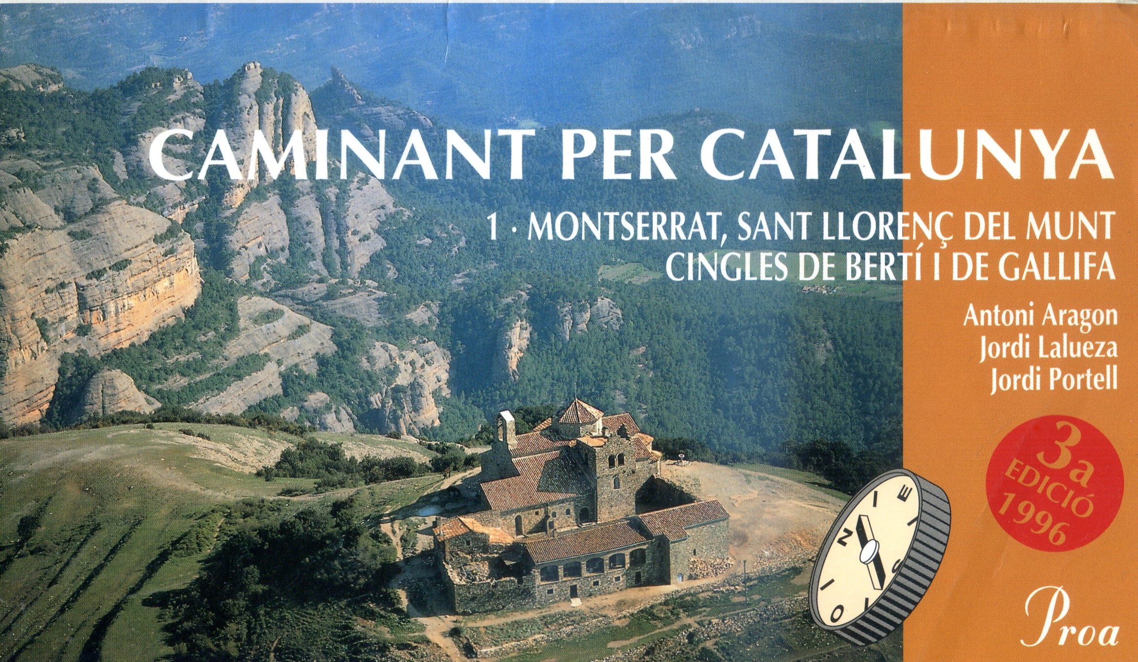 Caminant per Catalunya : 1 · Montserrat, Sant Llorenç del Munt, Cingles de Bertí i de Gallifa - Portada