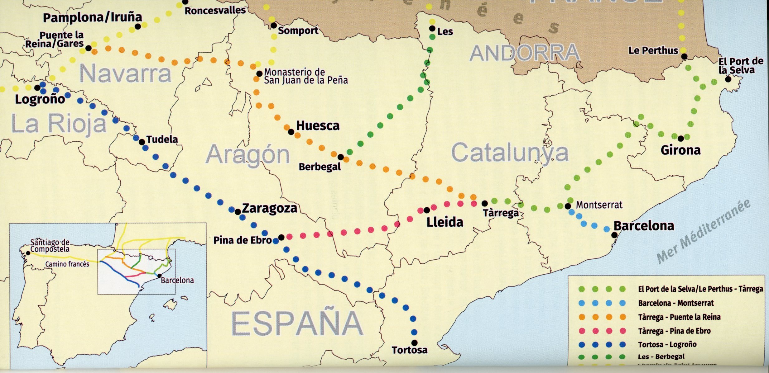 Camino Catalan : Le Chemin de Compostelle à découvrir : Itinéraires des randonnée depuis la Catalogne jusqu'à La Rioja et la Navarre - Miniatura 2