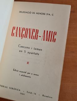 Cançoner-Amic : Cançons i temes en 5 apartats - Miniatura 2