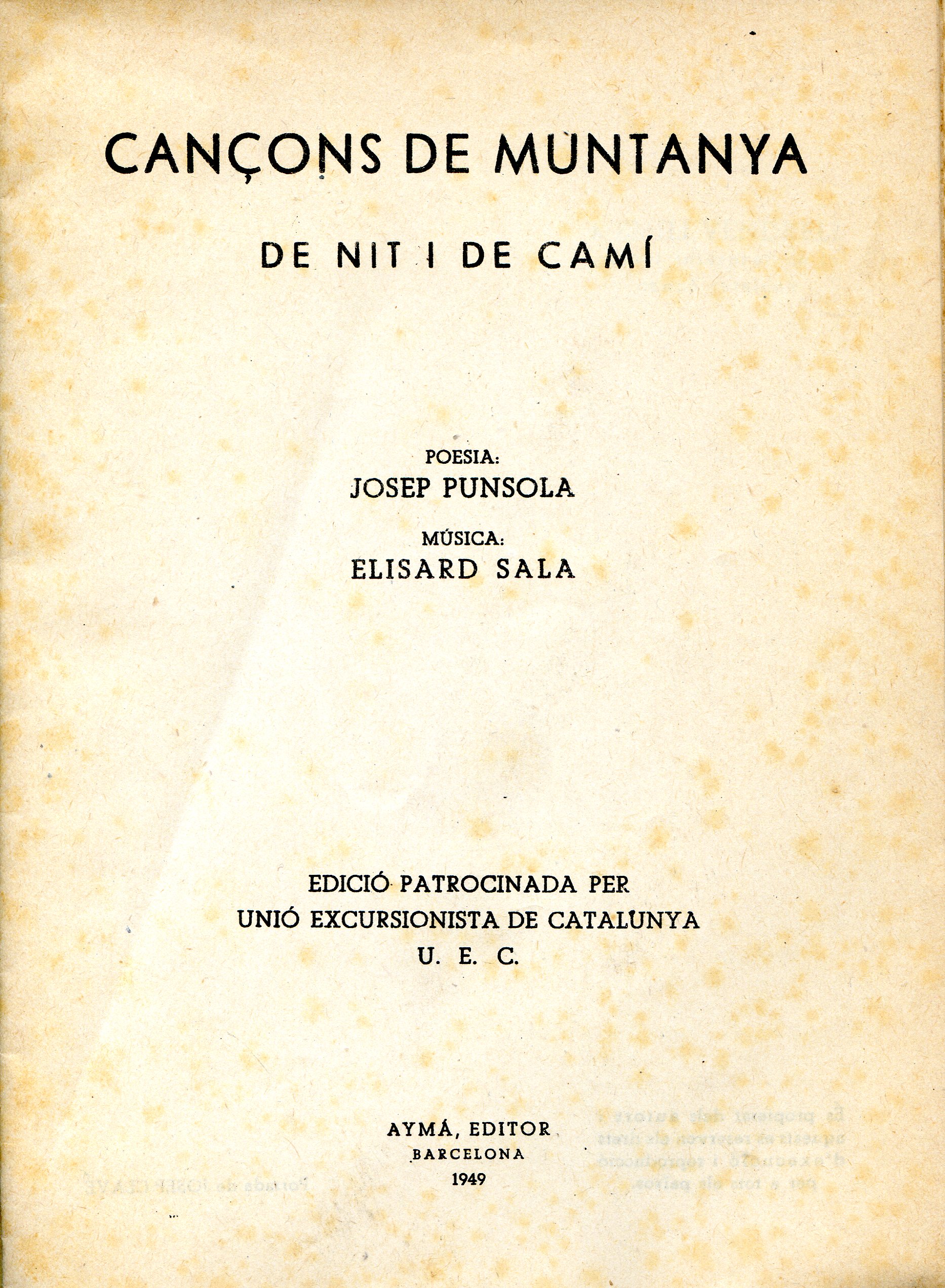 Cançons de muntanya de nit i de camí - Miniatura 2