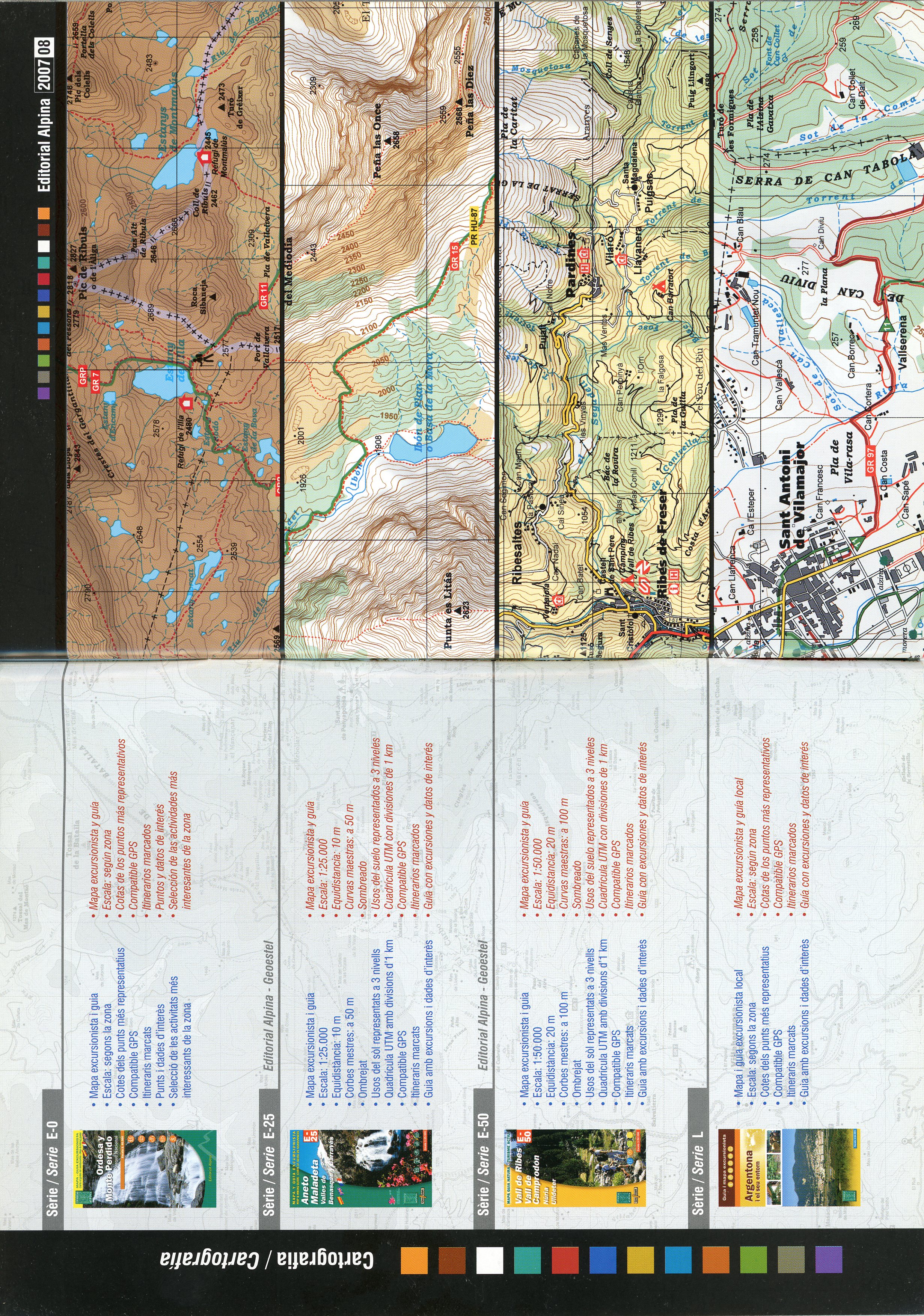 Catàleg General 2007-08 / Catàlogo General 2007-08 : Mapes i Guies Excursionistes / Mapas y Guías Excursionistas - Miniatura 2