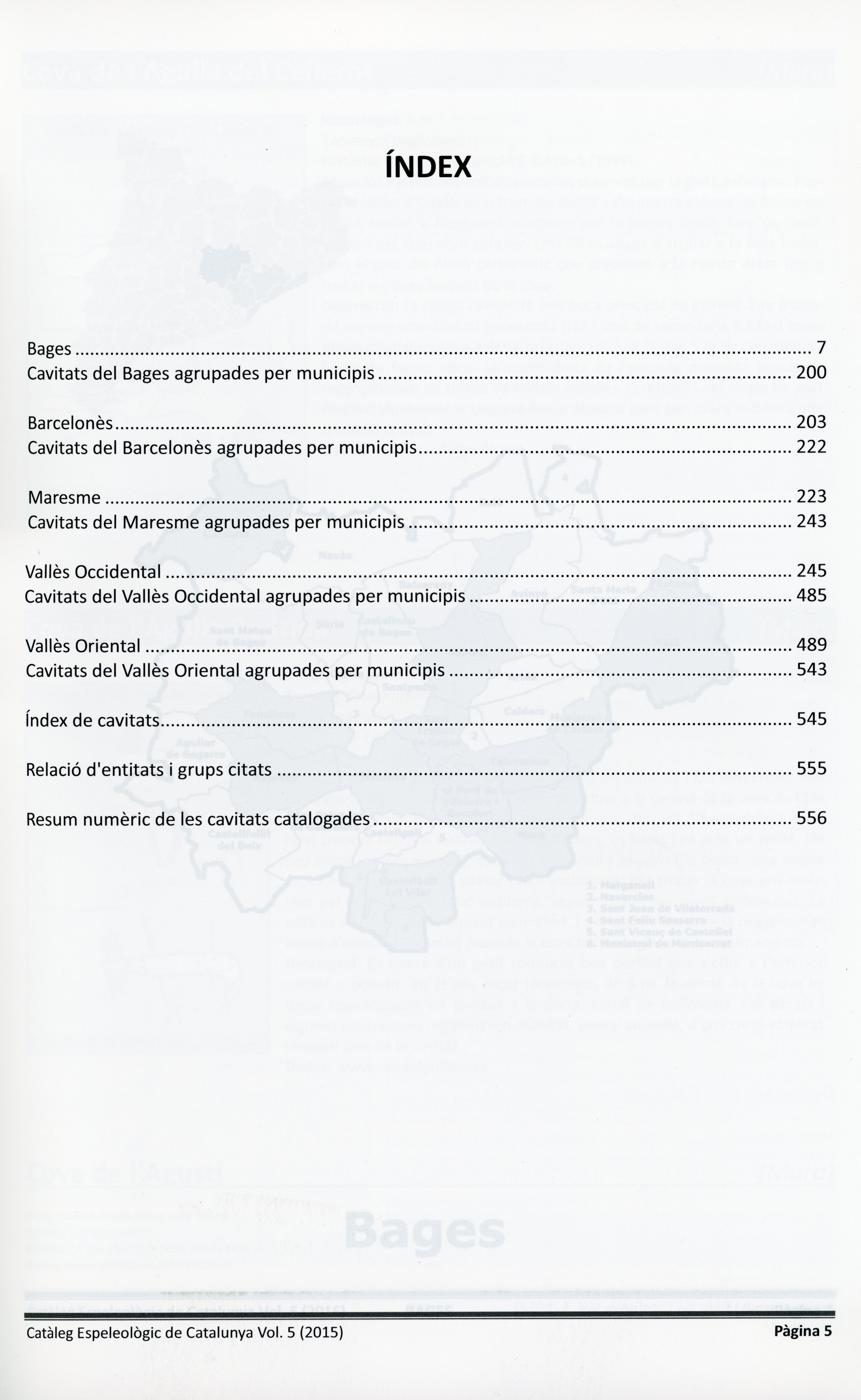 Catàleg espeleològic de Catalunya : Bages, Barcelonès, Maresme, Vallès Occidental i Vallès Orientales - Miniatura 2