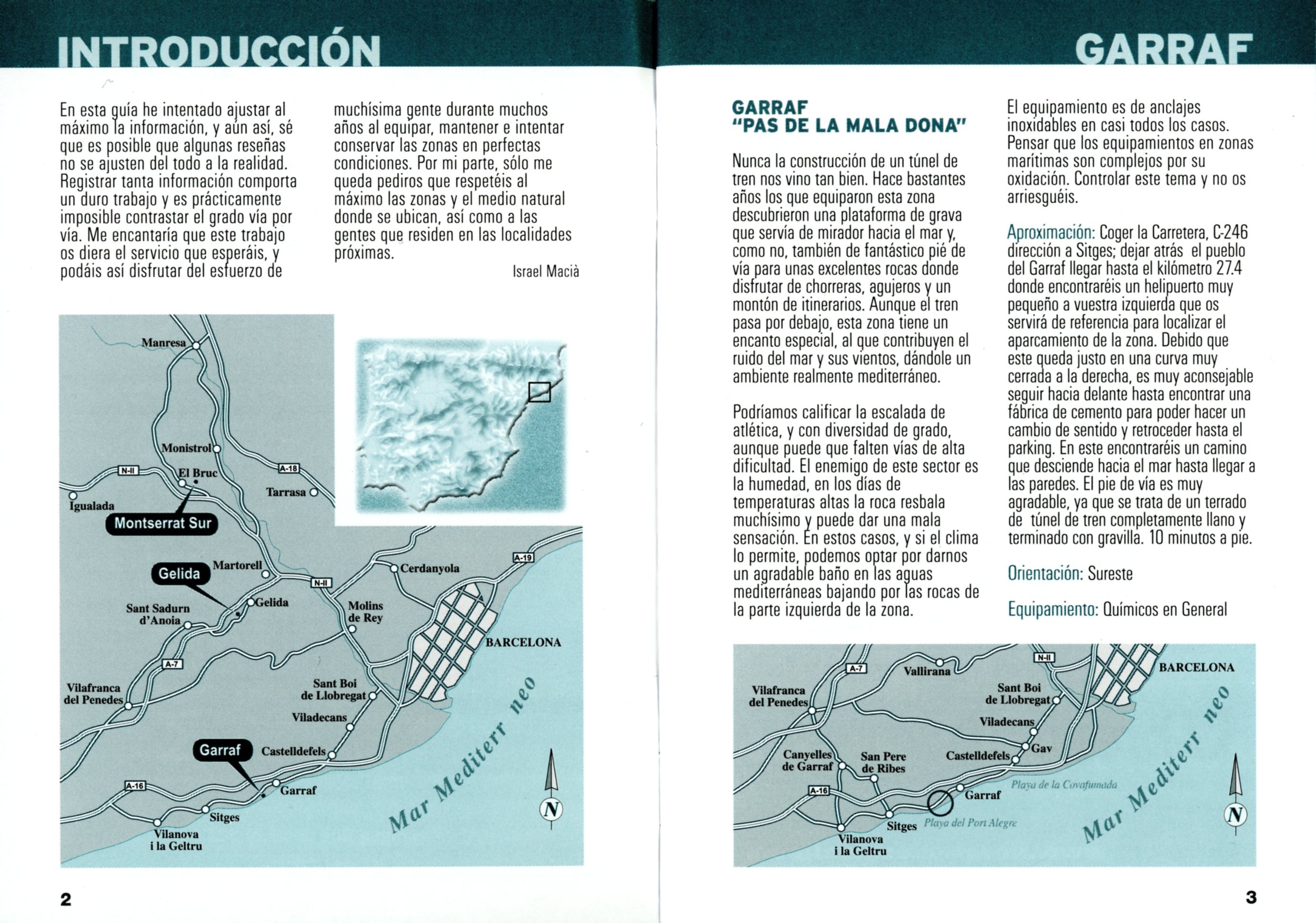 Escaladas en Cataluña : Garraf, Gelida y Montserrat sur (Suplemento a la revista escalar número 38) - Miniatura 3