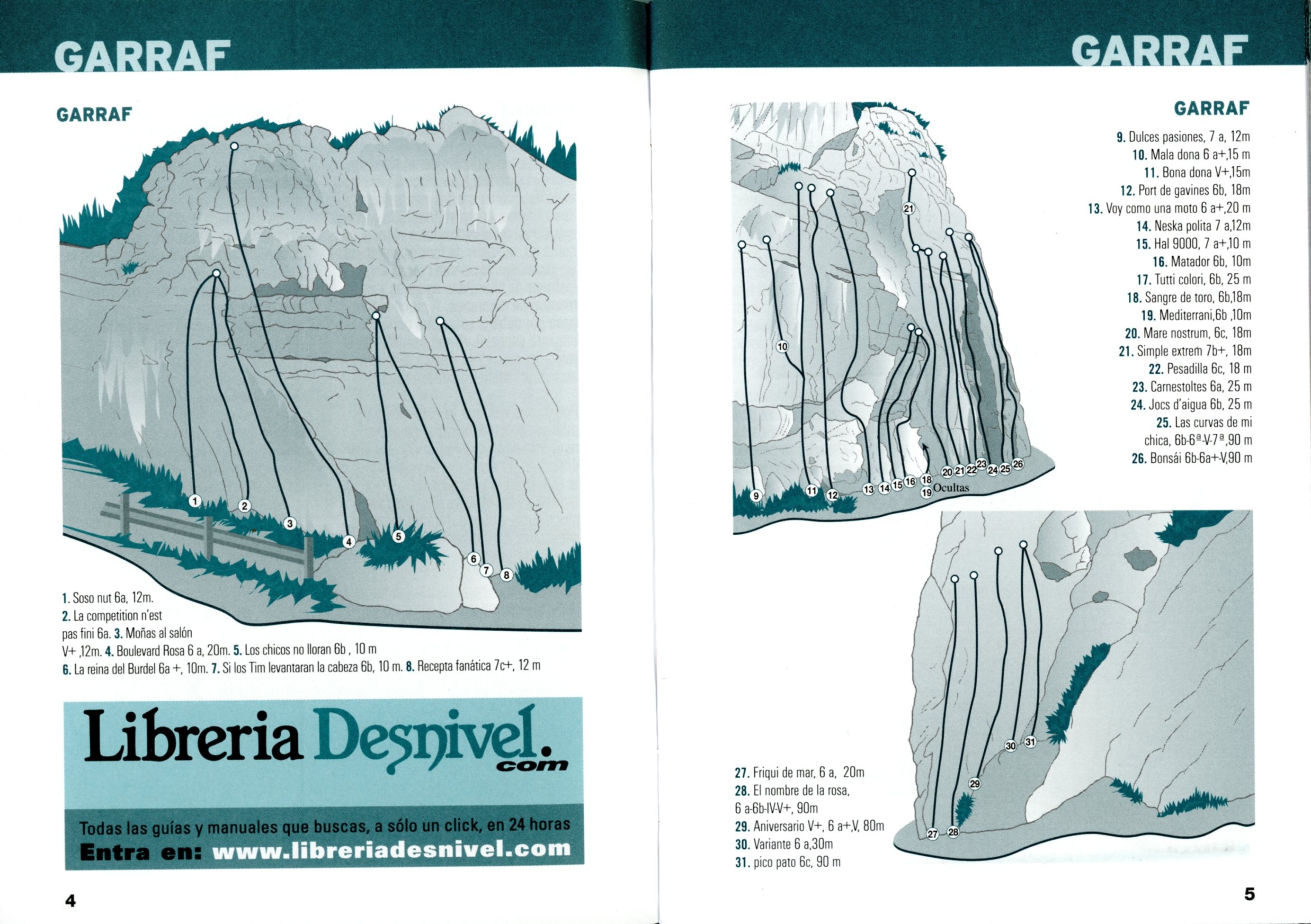 Escaladas en Cataluña : Garraf, Gelida y Montserrat sur (Suplemento a la revista escalar número 38) - Miniatura 4