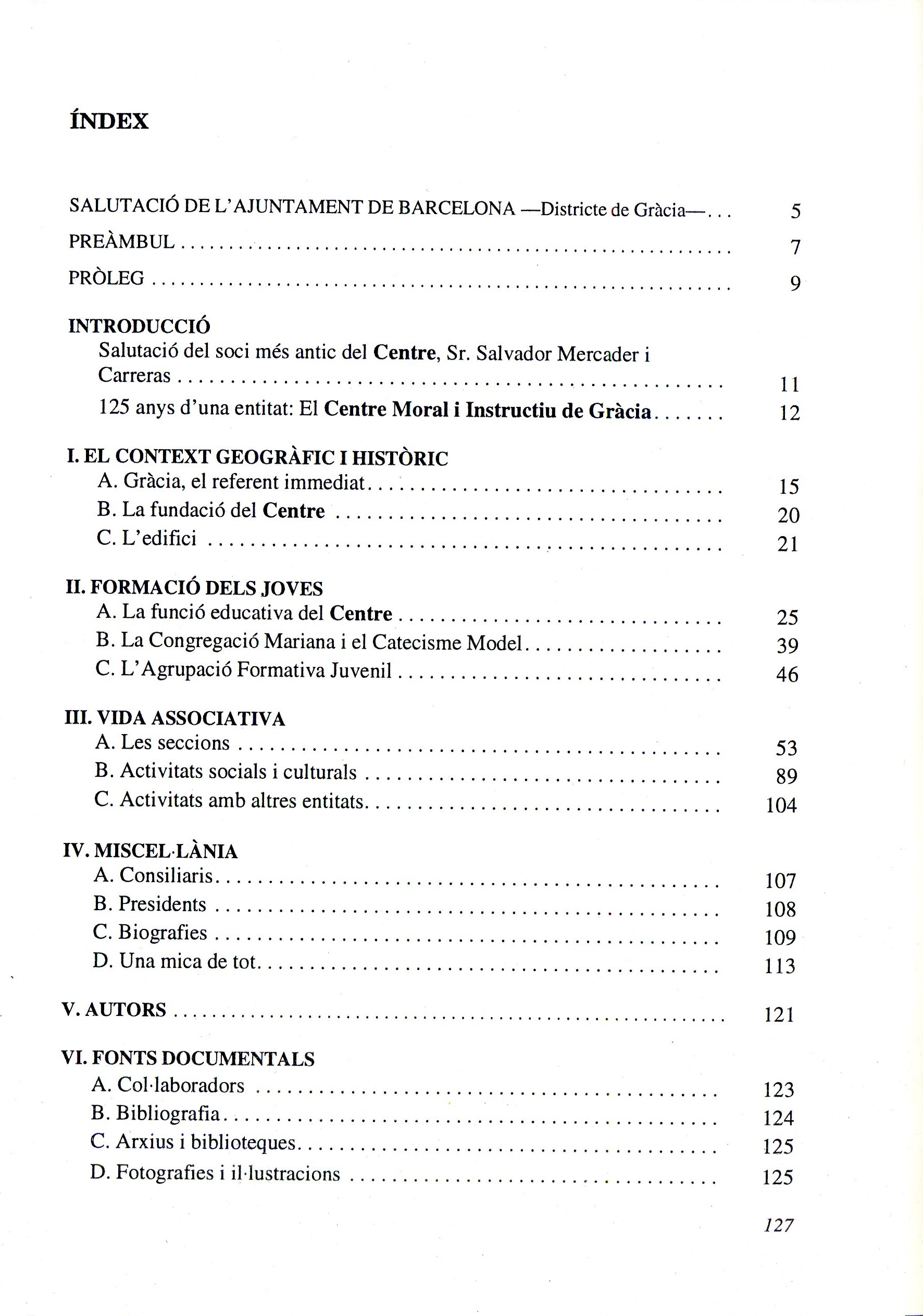 Centre Moral i Instructiu de Gràcia : Recull històric 1869 -1994 - Miniatura 2
