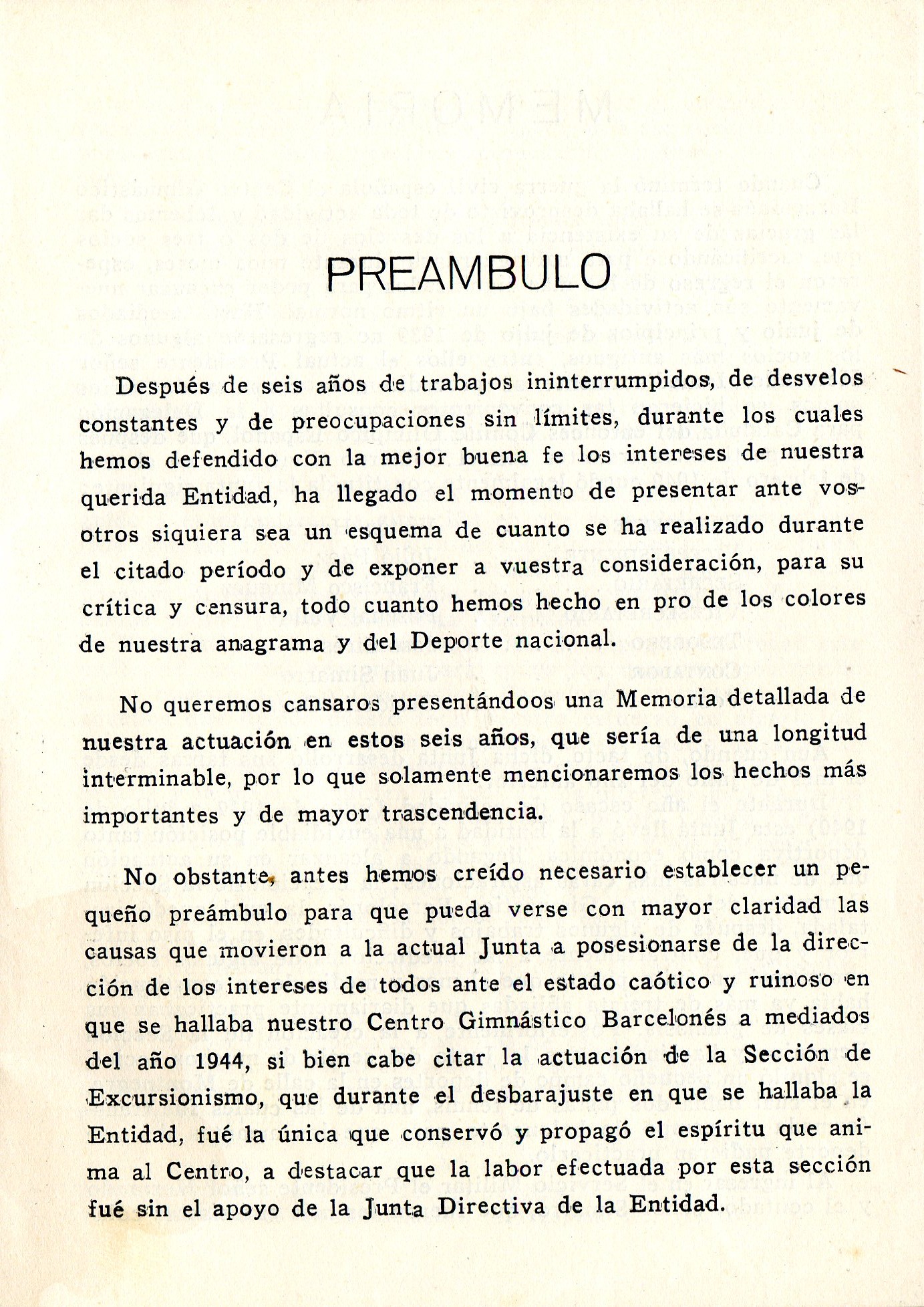 Centro Gimnástico Barcelonés : Memoria 1944-1950 - Miniatura 2