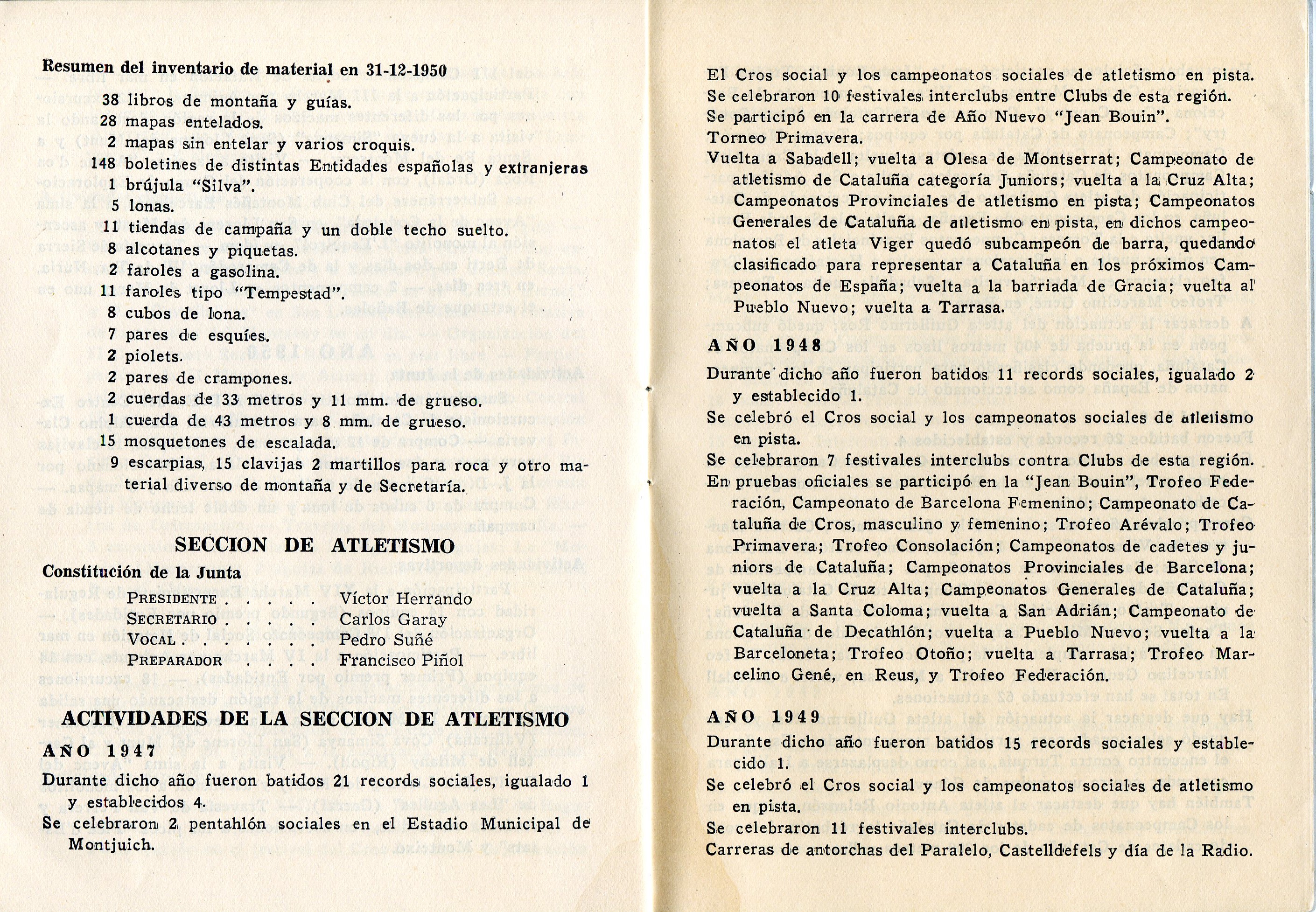 Centro Gimnástico Barcelonés : Memoria 1944-1950 - Miniatura 5