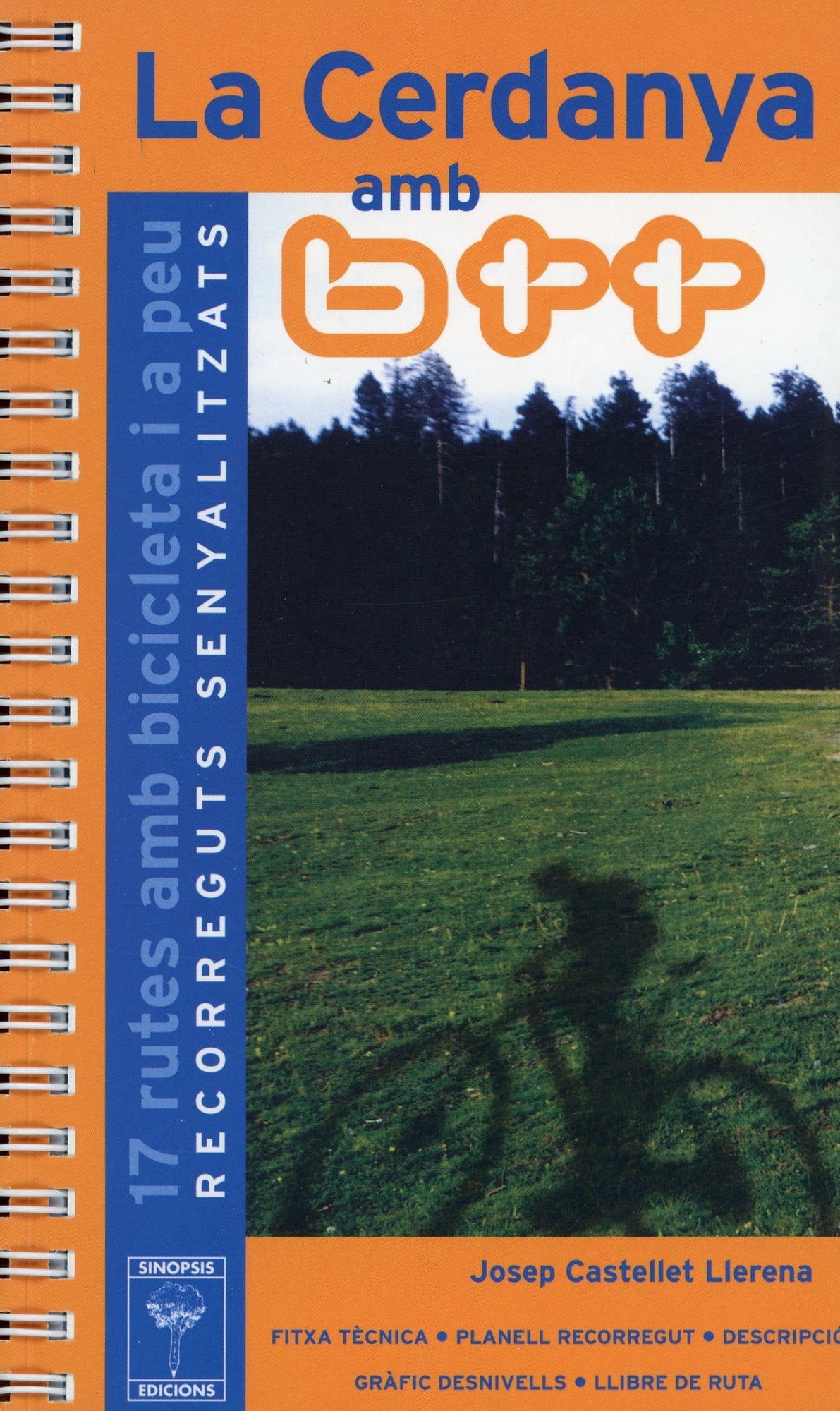 Cerdanya amb btt, La : 17 rutes amb bicicleta i a peu. Recorreguts senyalitzats - Portada