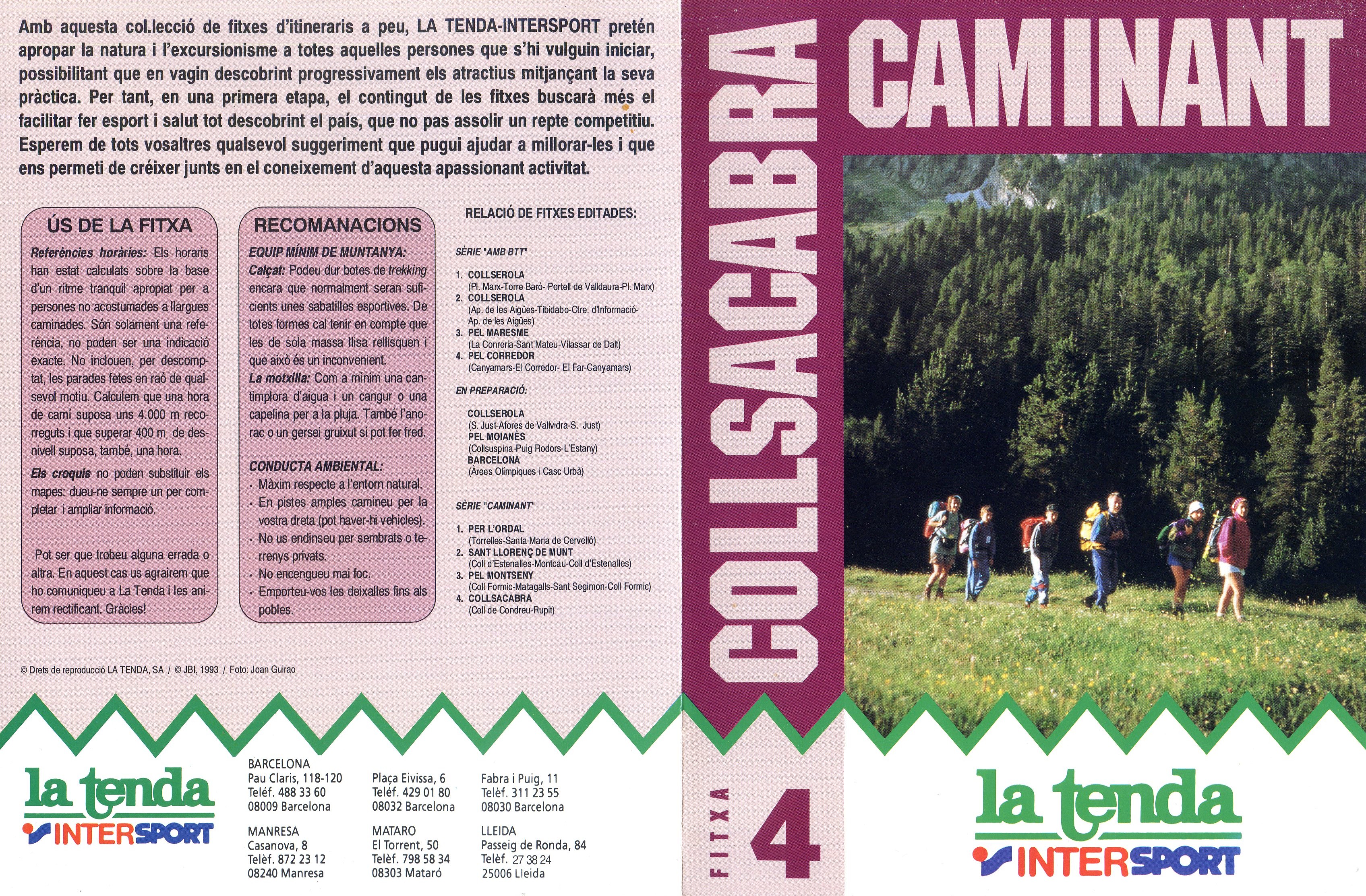 Collsacabra caminant : Fitxa 4 - Portada