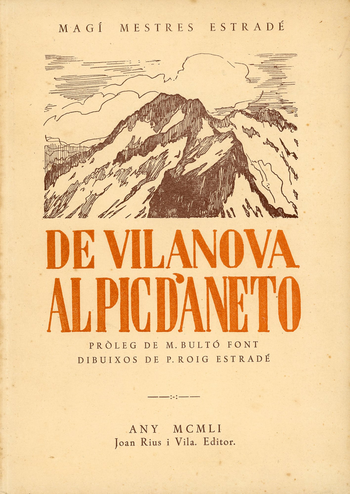 De Vilanova al Pic d'Aneto - Portada
