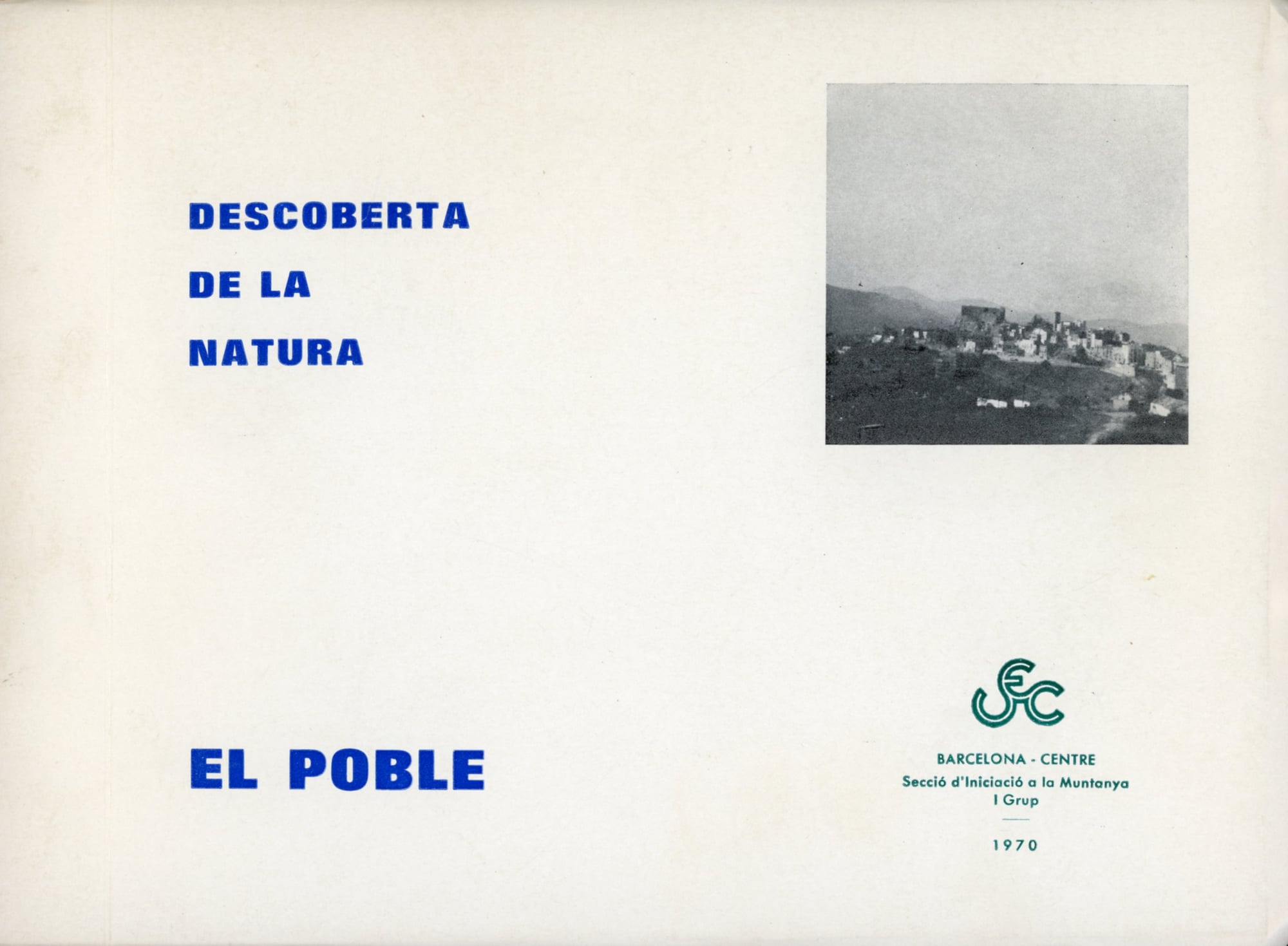 Descoberta de la natura : El Poble - Portada