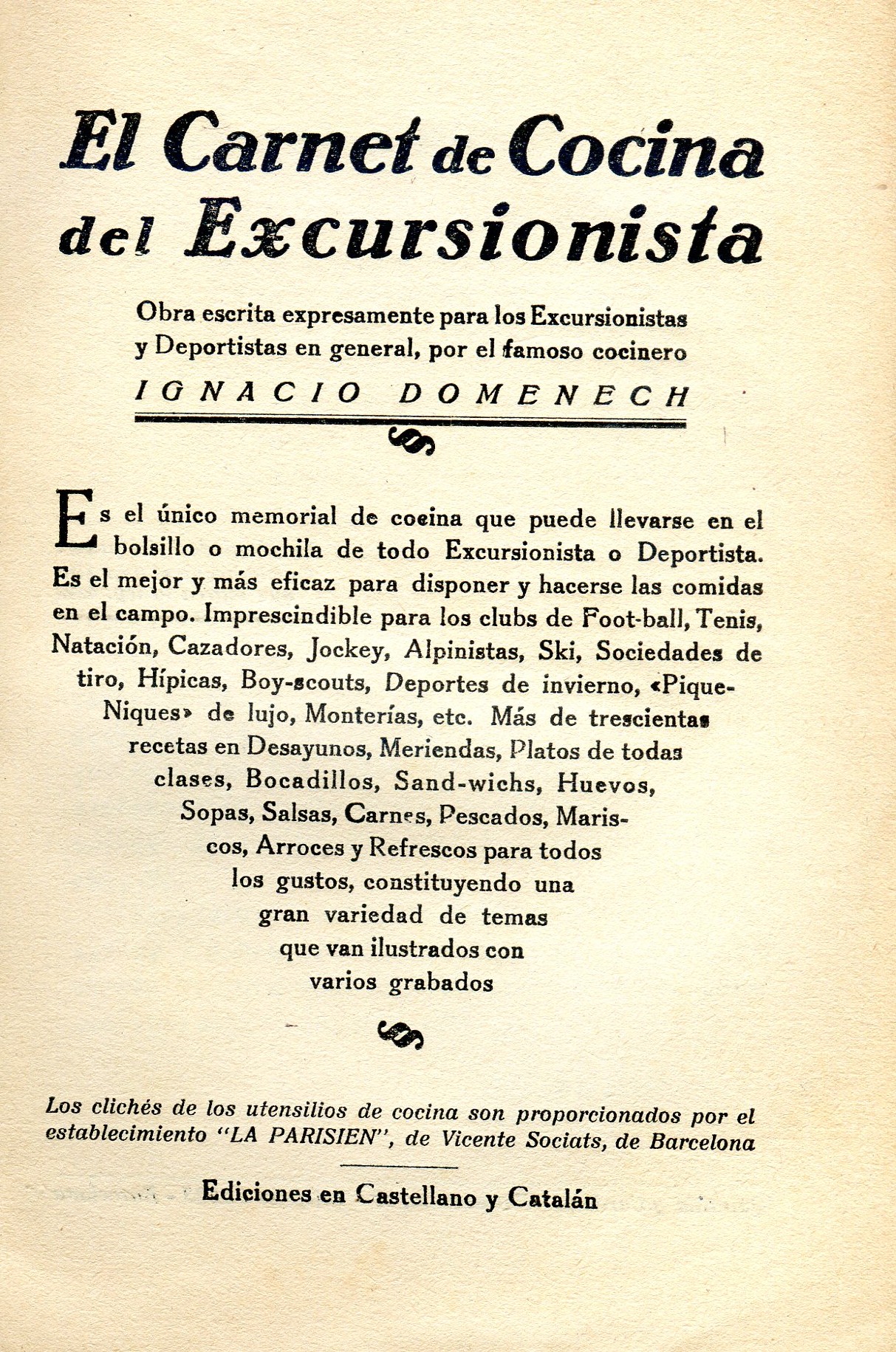 carnet de cocina del excursionista, El - Miniatura 2