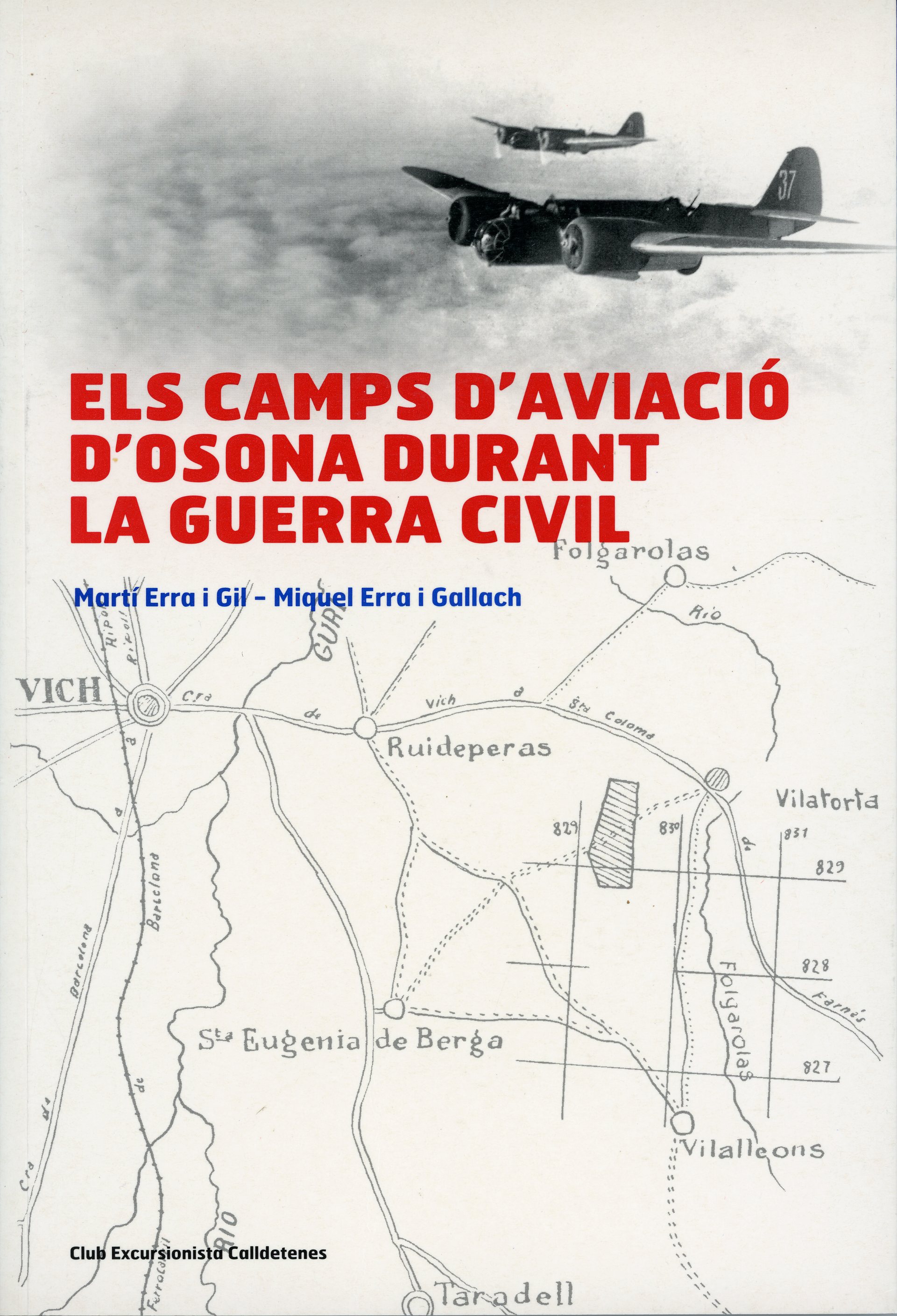 camps d'aviació d'Osona durant la Guerra Civil, Els - Portada