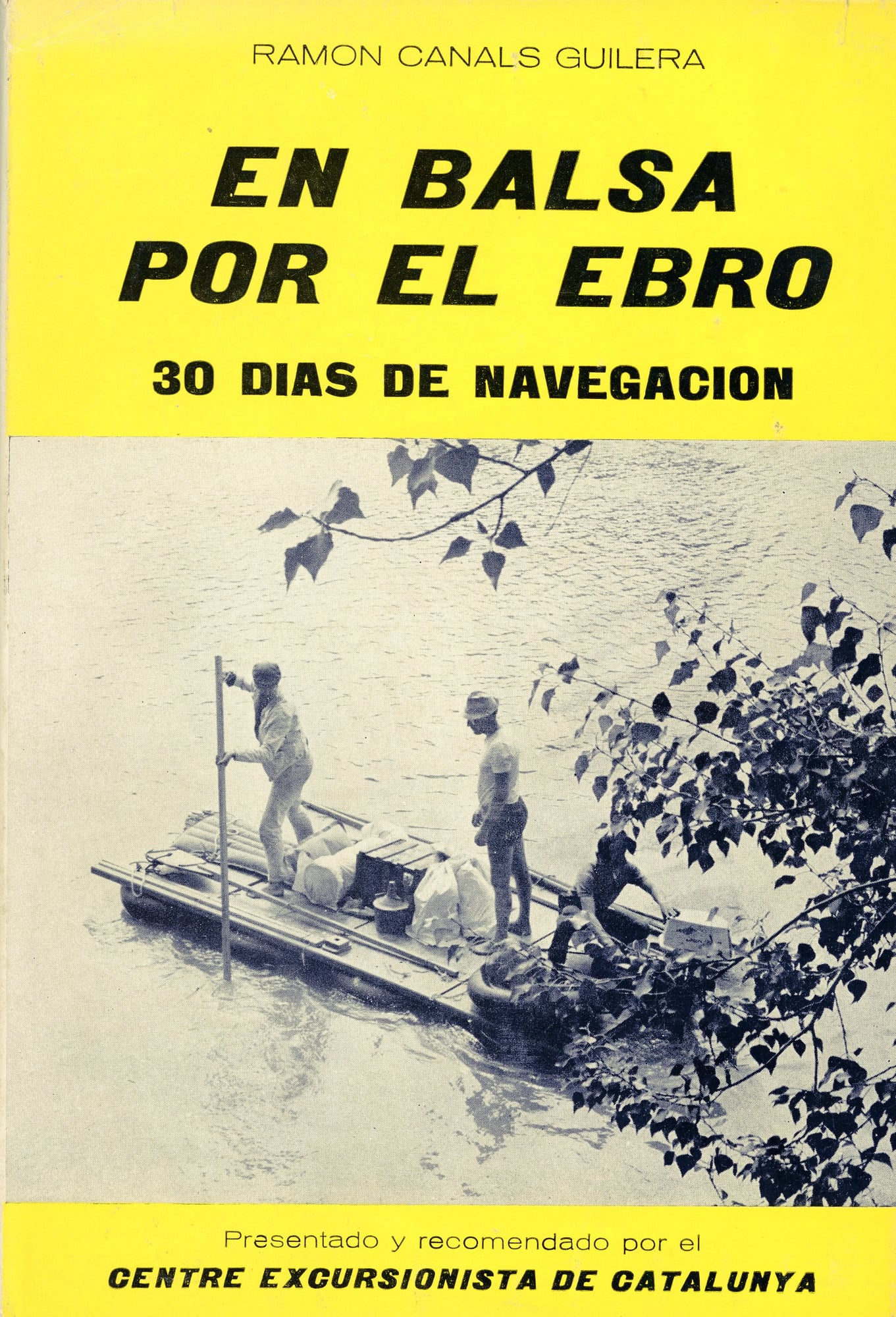 En balsa por el Ebro : 30 días de navegación - Portada