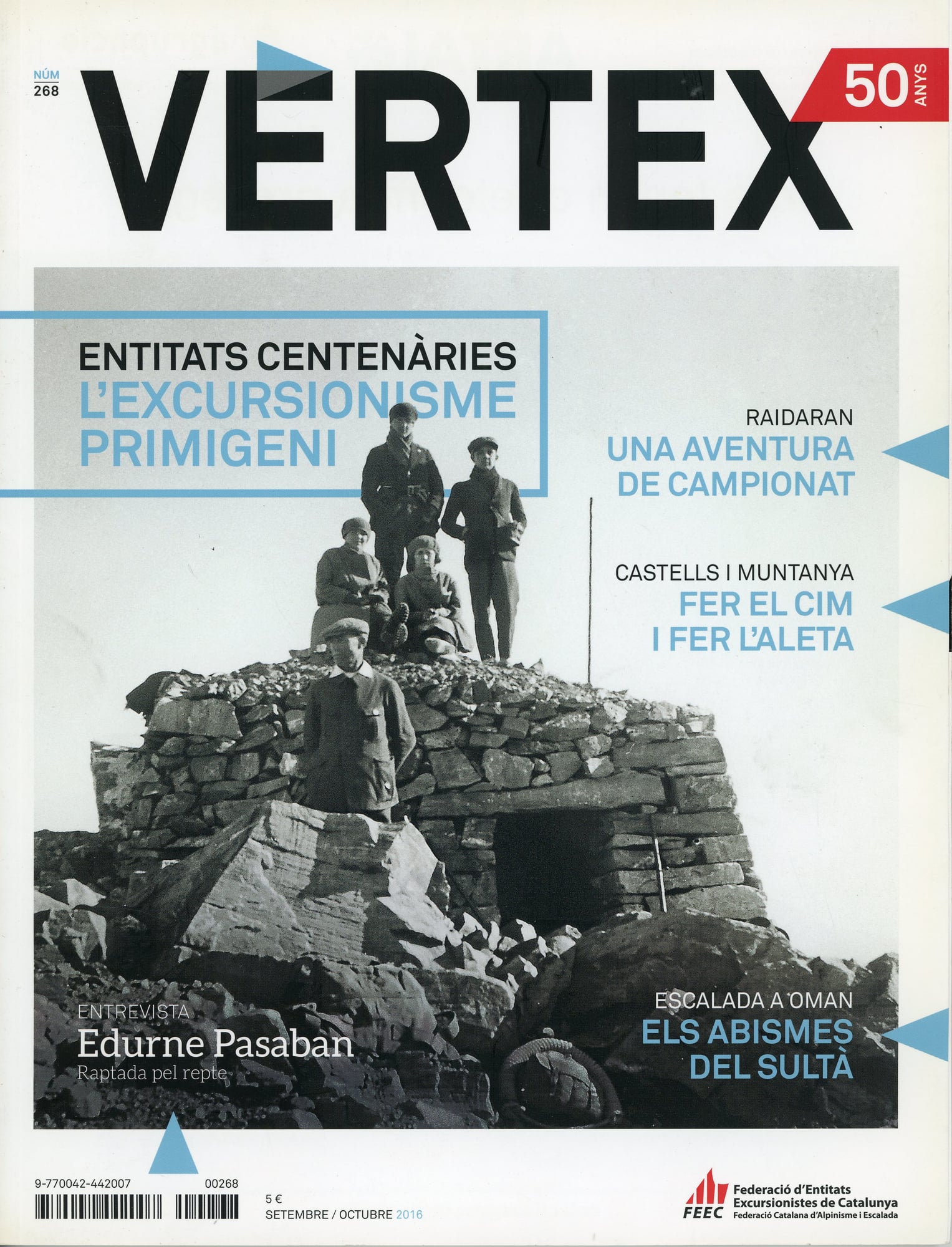 Entitats centenàries : L'excursionisme primigeni - Portada