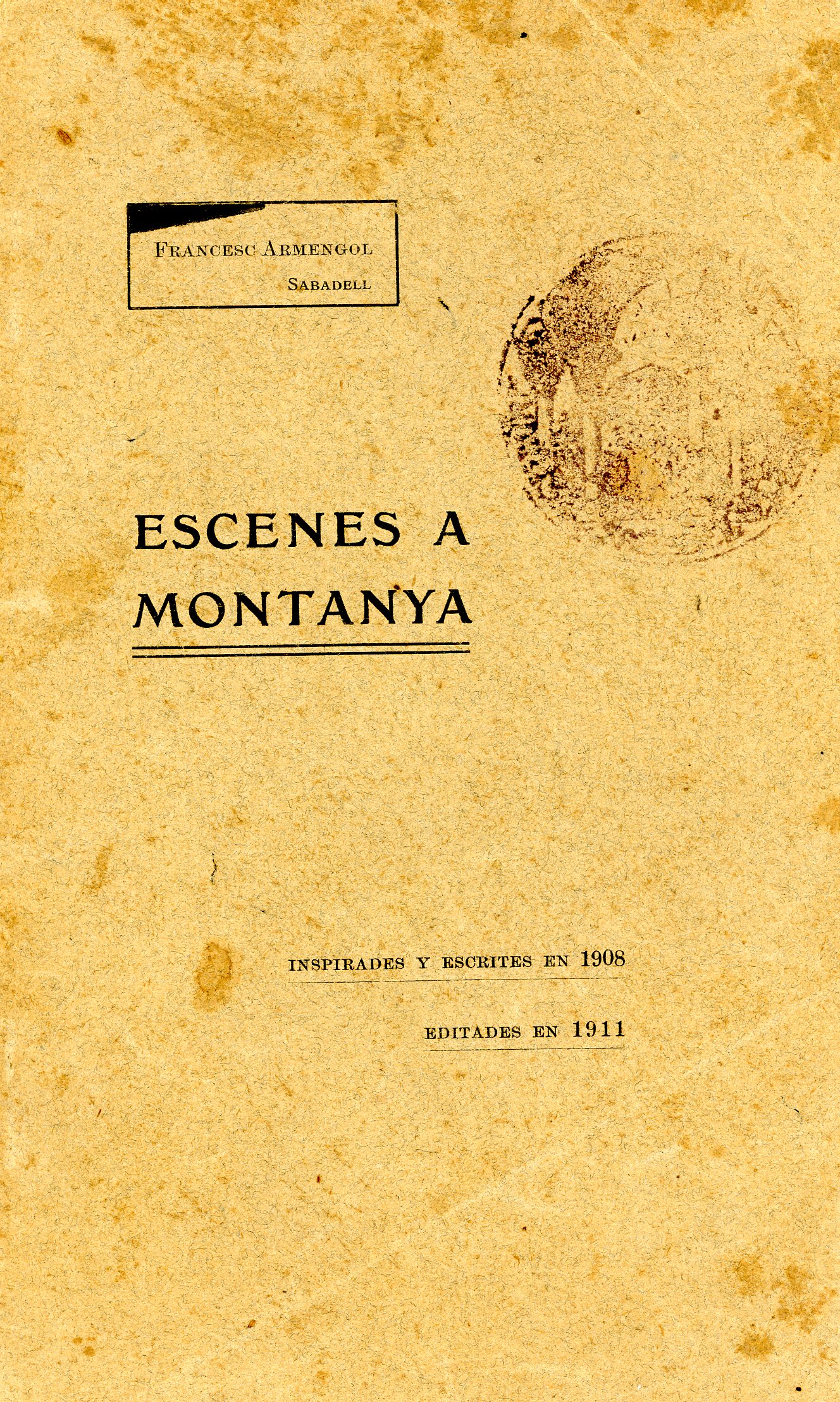 Escenes a montanya - Portada