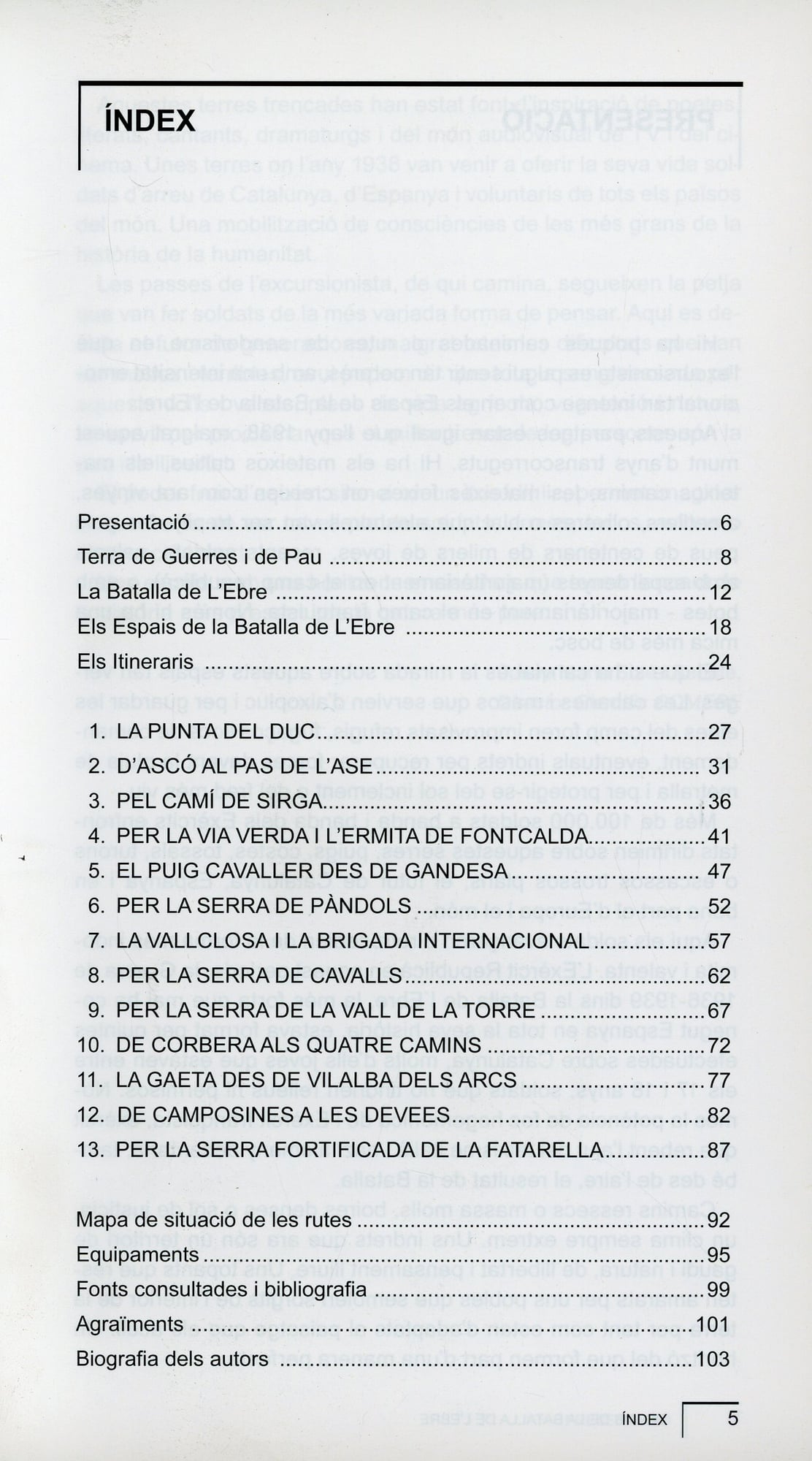 Espais de la batalla de l'Ebre. Terra Alta i Ribera d'Ebre. 13 itineraris a peu - Miniatura 2