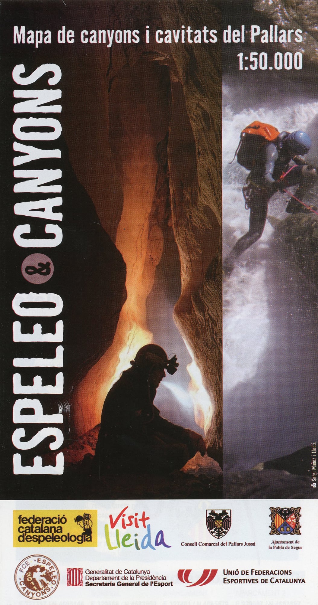 Espeleo&Canyons : Mapa de canyons i cavitats del Pallars - Portada