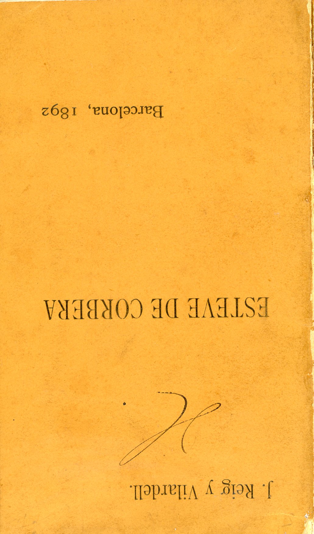 Esteve de Corbera : Apuntacions biográficas - Portada