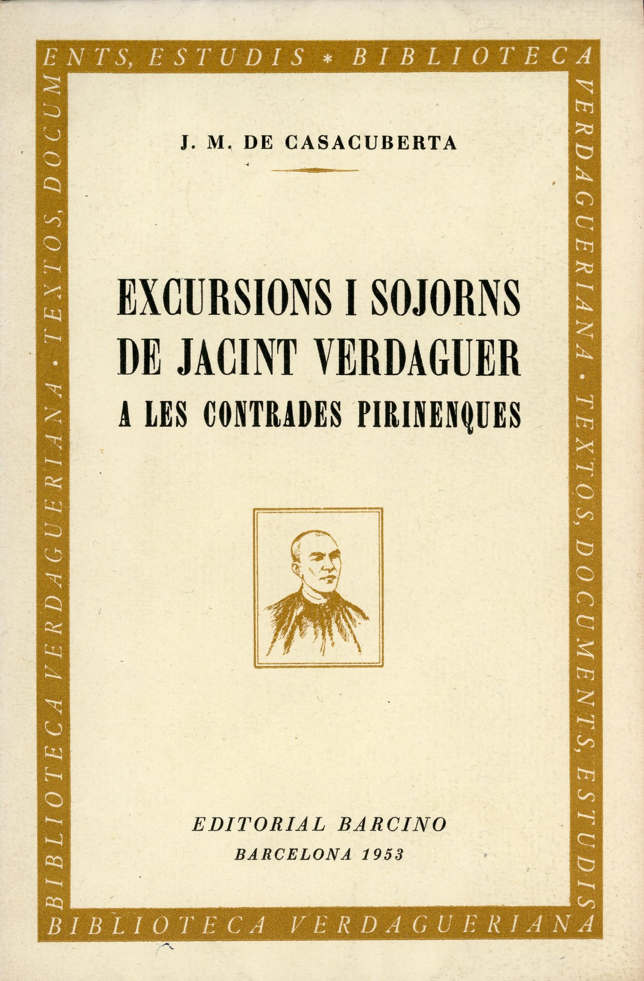 Excursions i sojorns de Jacint Verdaguer a les contrades pirinenques - Portada