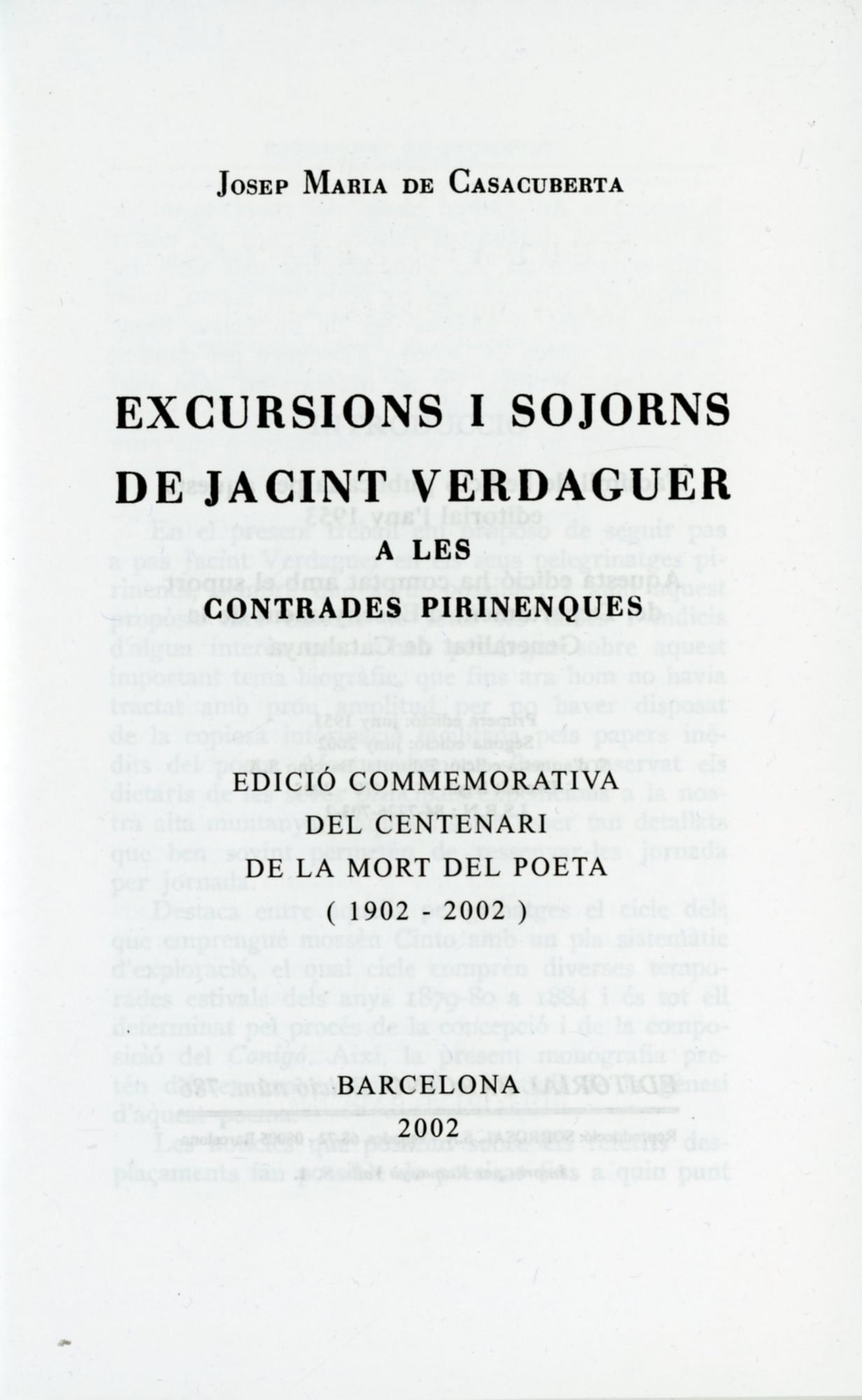 Excursions i sojorns de Jacint Verdaguer a les contrades pirinenques - Miniatura 2