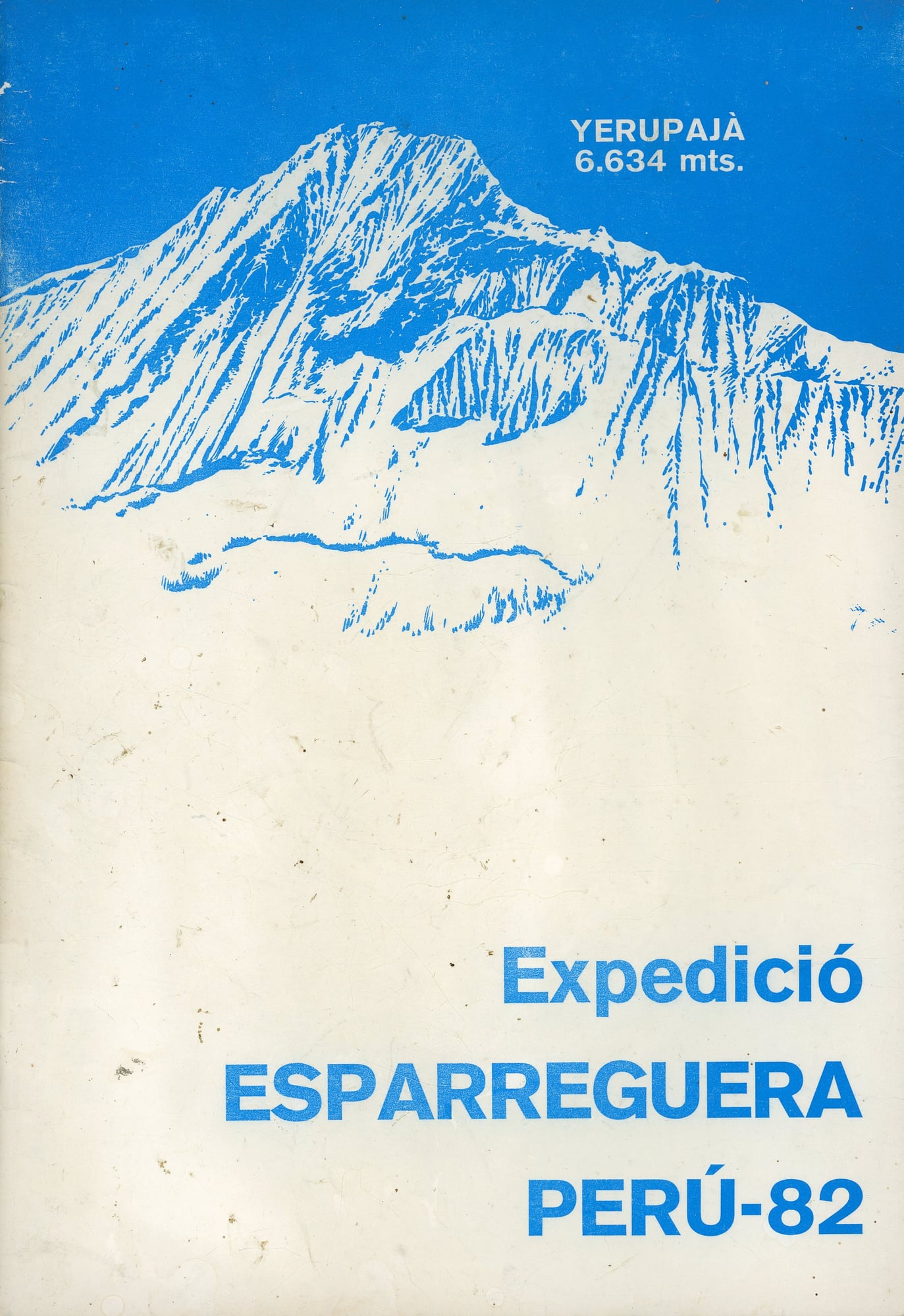 Expedició Esparreguera Perú-82 : Yerupajà 6.634 mts. - Portada