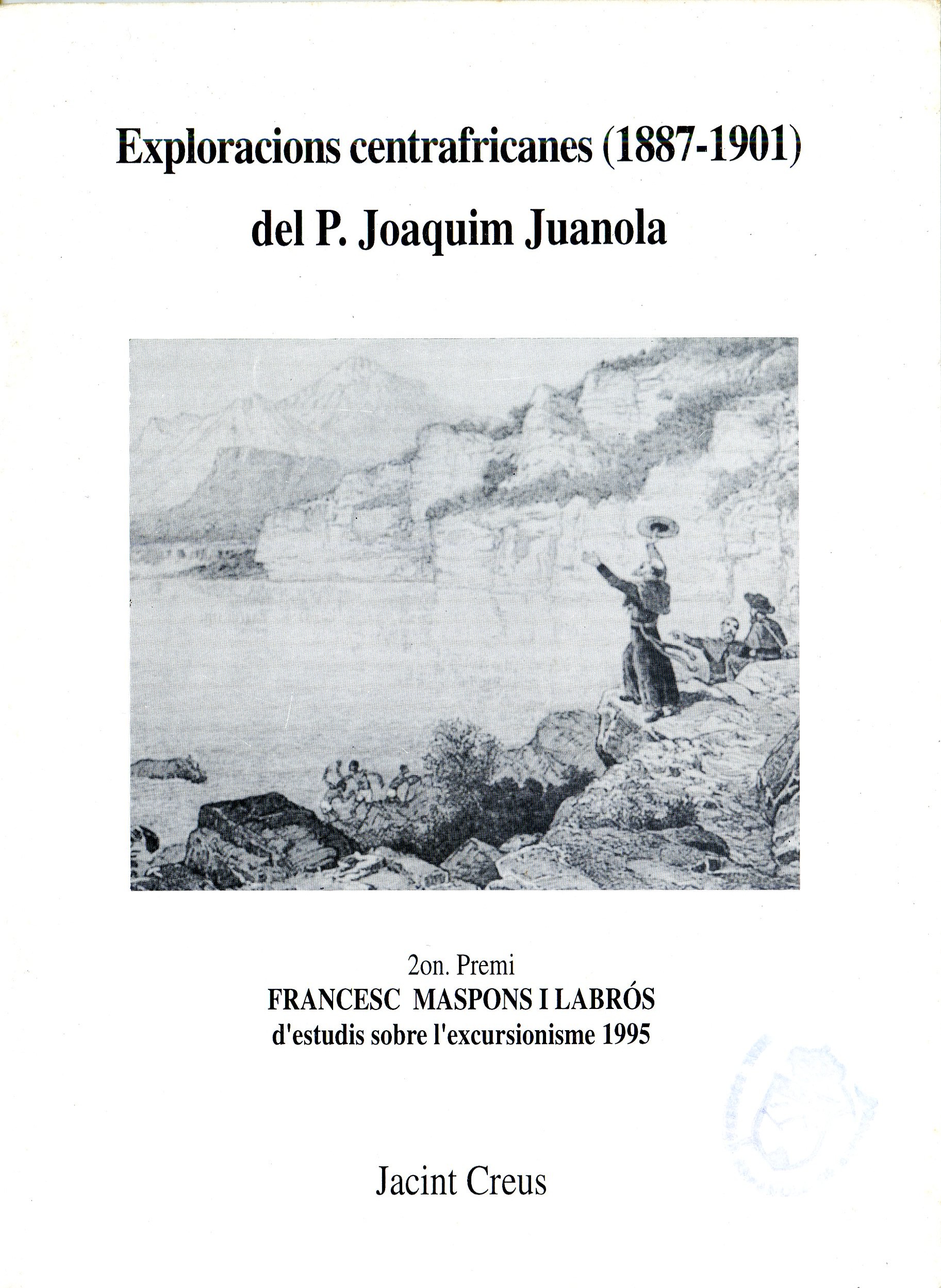 Exploracions centrafricanes (1887-1901) del P. Joaquim Juanola - Portada