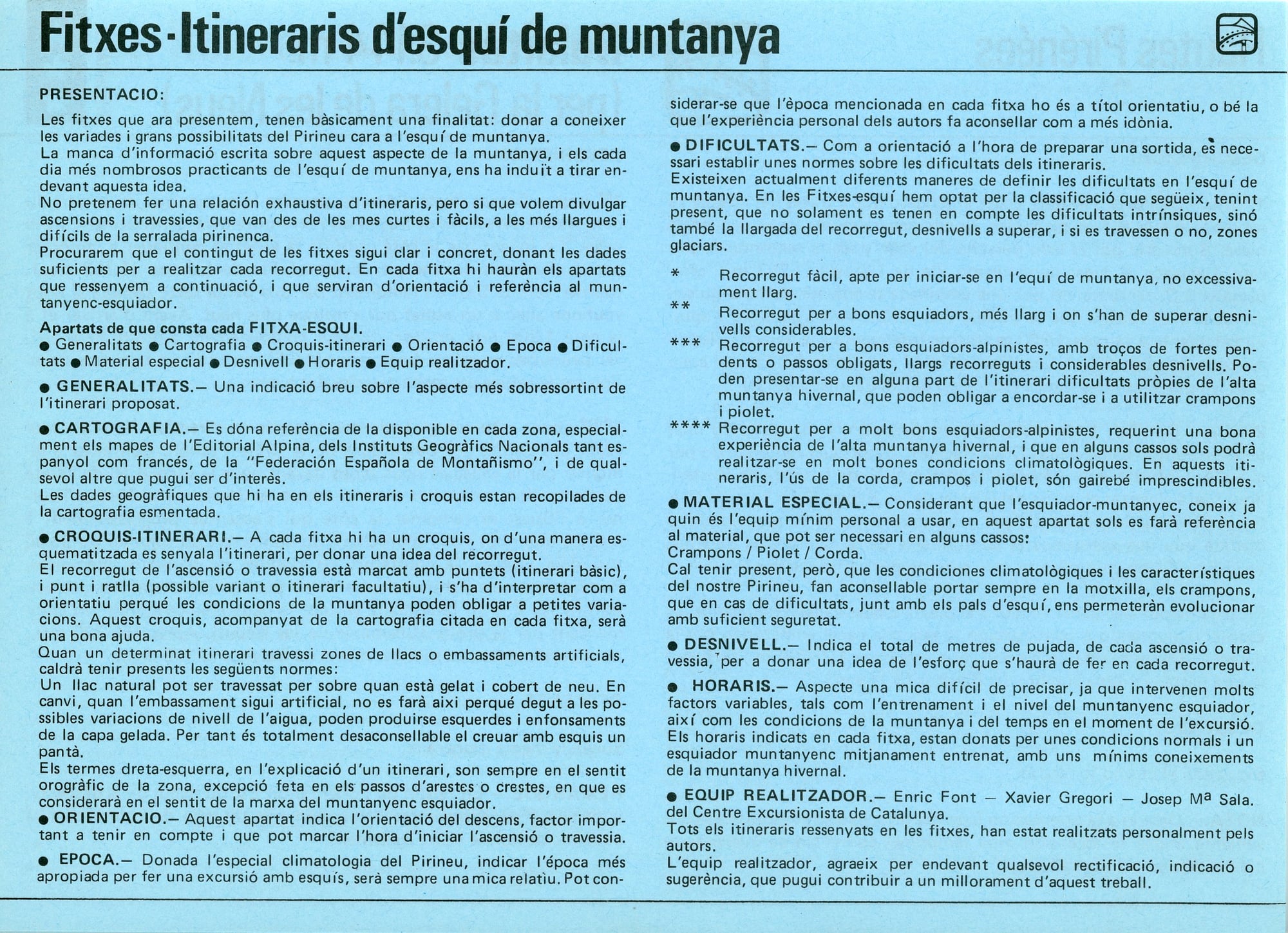 Fitxa Esquí : Fitxes-Itineraris d'esquí de Muntanya - Miniatura 6