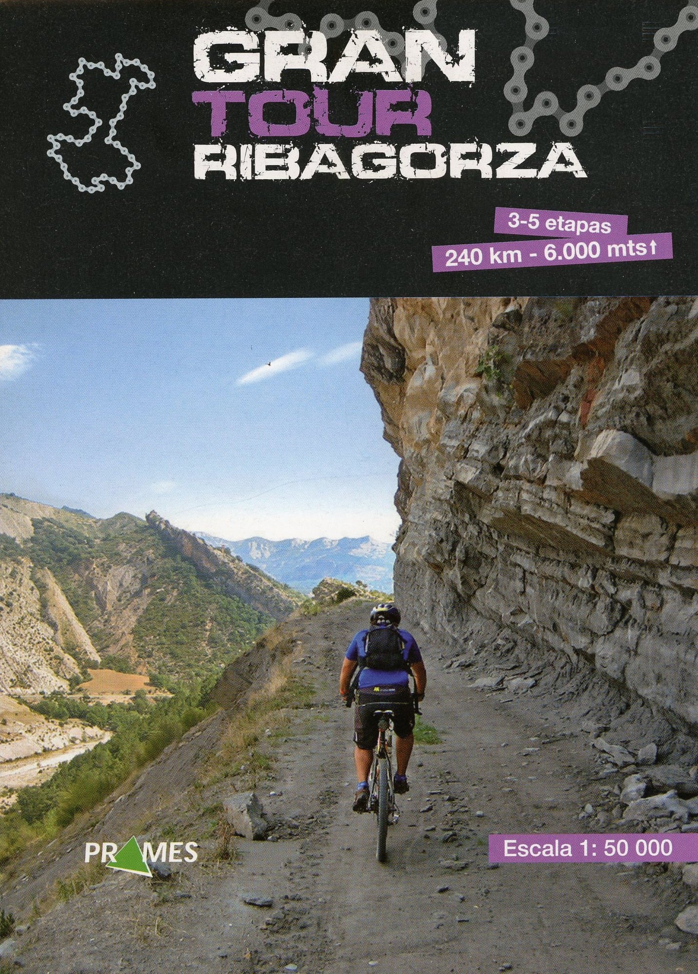 Gran Tour Ribagorza : 3-5 etapas : 240 km- 6000 mts : Escala 1:50.000 - Portada