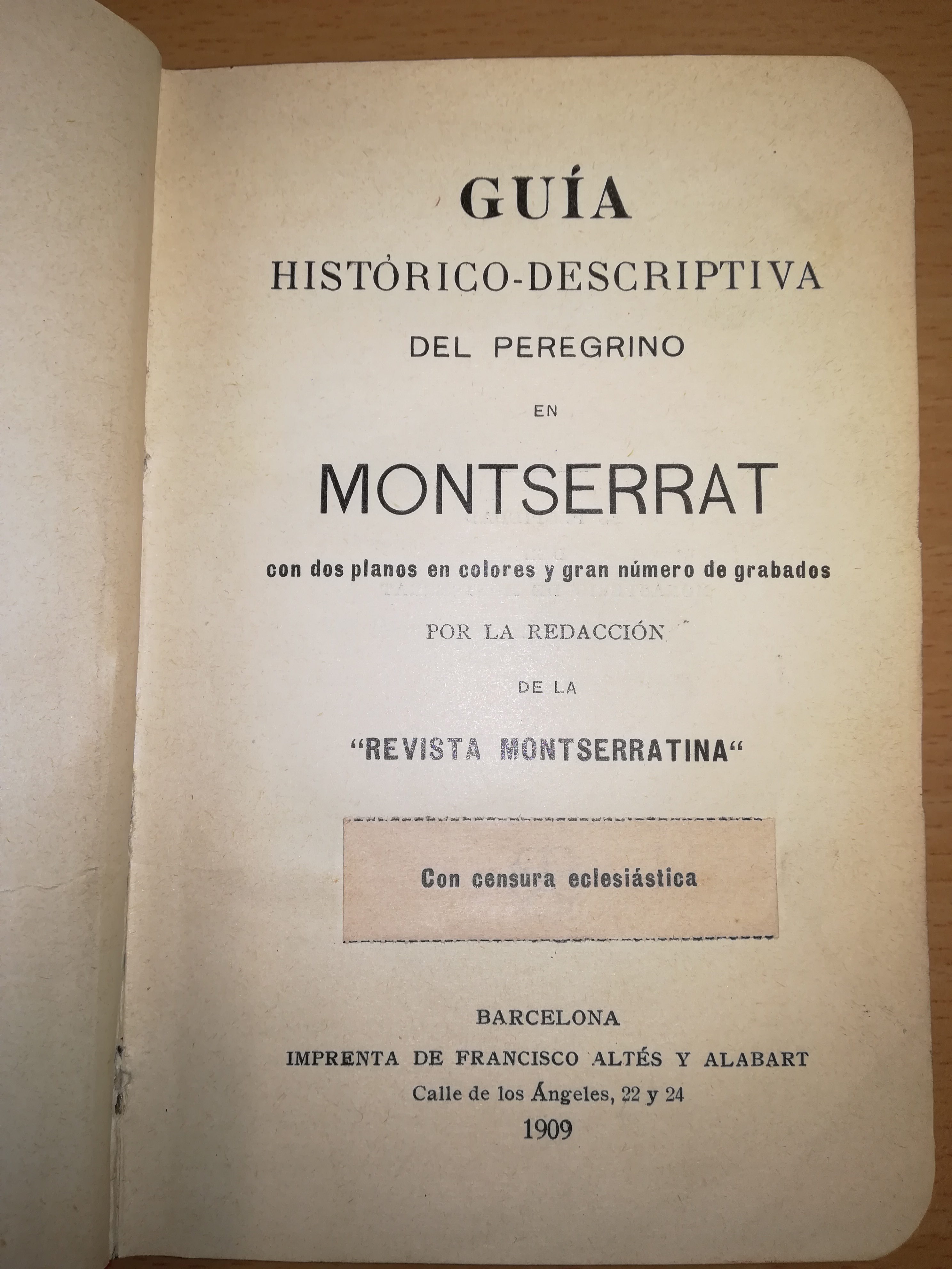 Guía histórico-Descriptiva del peregrino en Montserrat con dos planos en colores y gran número de grabados : Por la redacción de la "Revista montserratina" - Miniatura 2