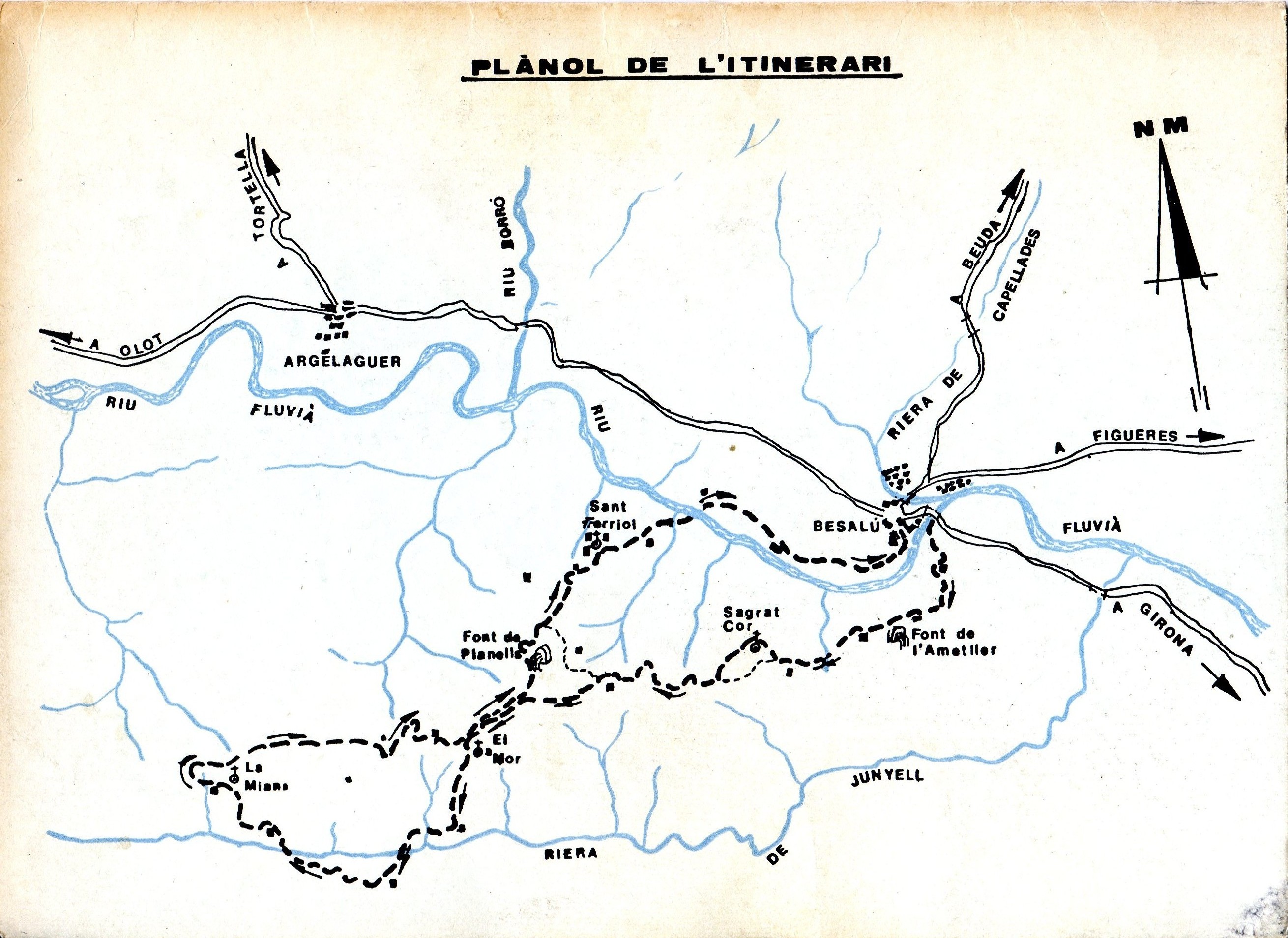 Guia de l'itinerari romànic III : Besalú, El Mor, La Miana, Sant Ferriol, Besalú : Diada excursionista de la vegueria de Girona (F.E.E.C) - Miniatura 2