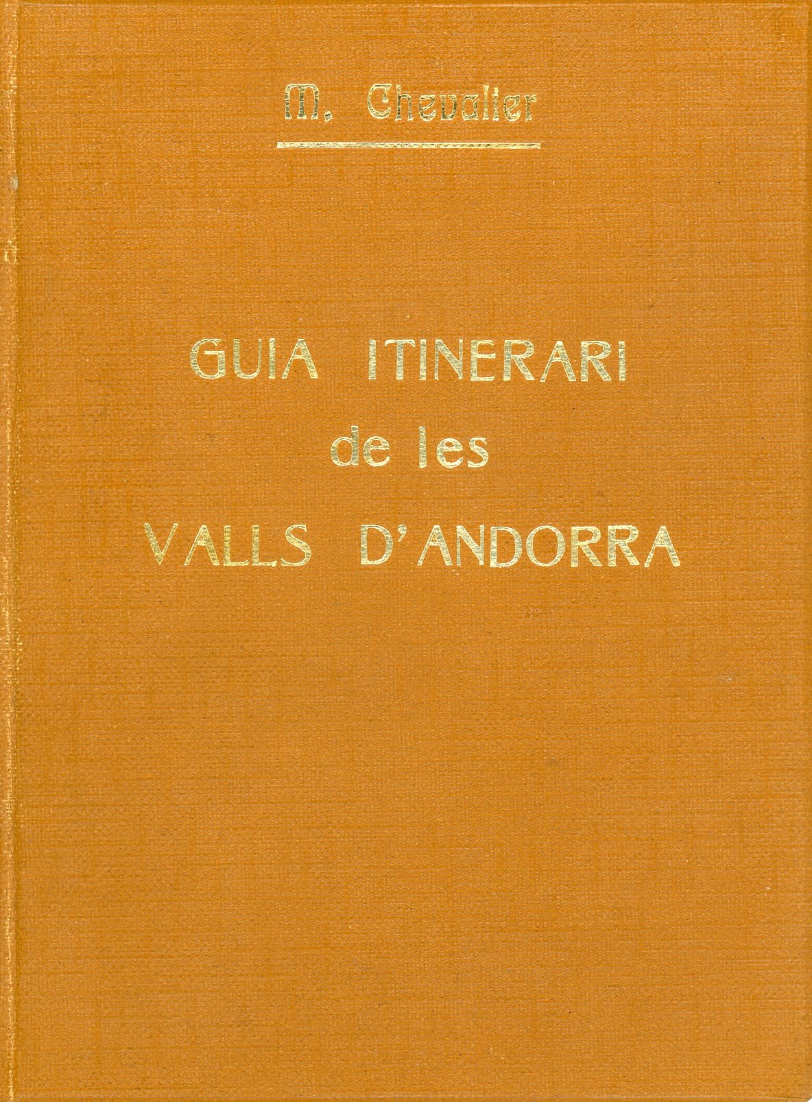 Guia itinerari de les Valls d'Andorra - Portada