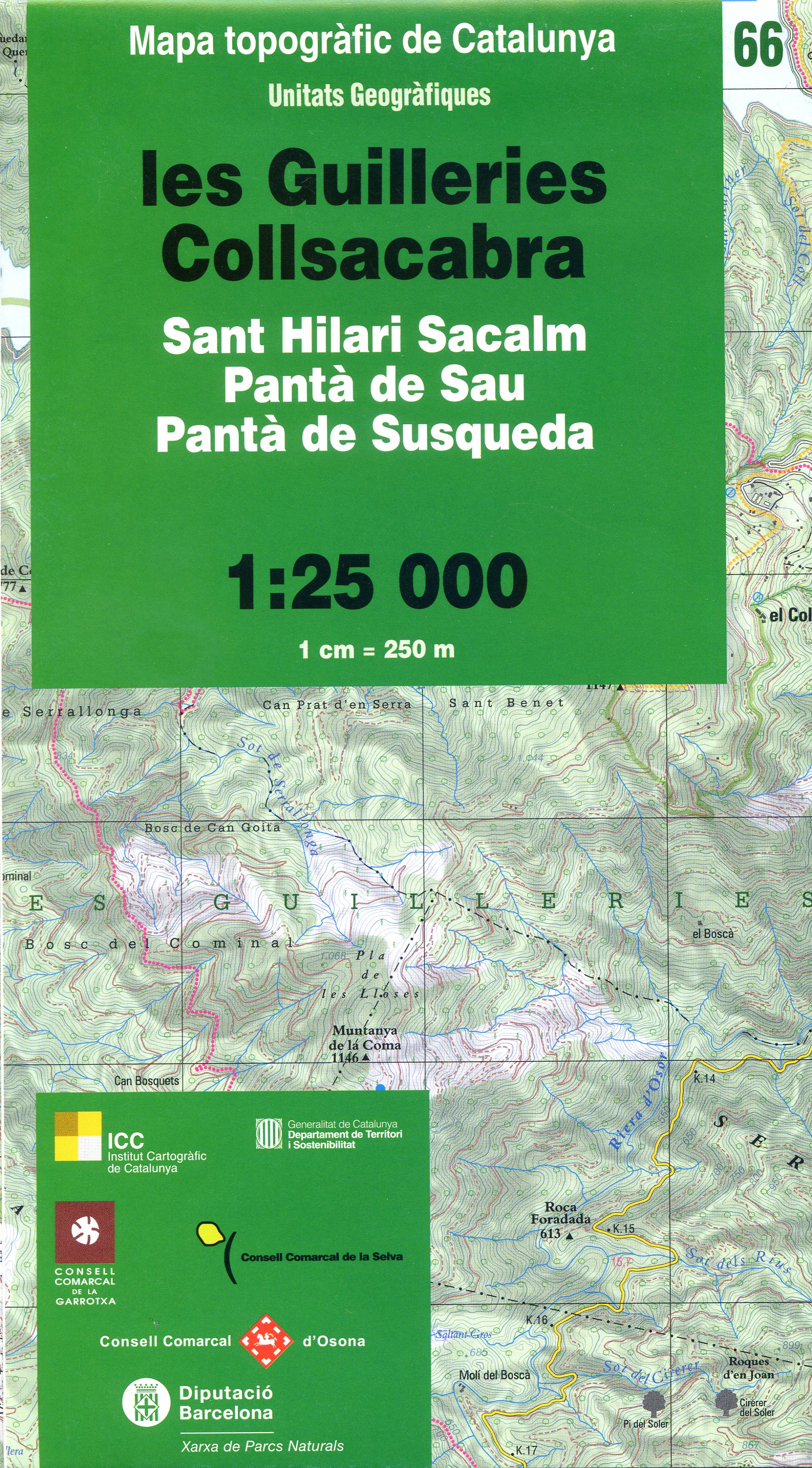 Guilleries, Les Collsacabra : Sant Hilari Sacalm : Pantà de Sau : Pantà de Susqueda - Portada