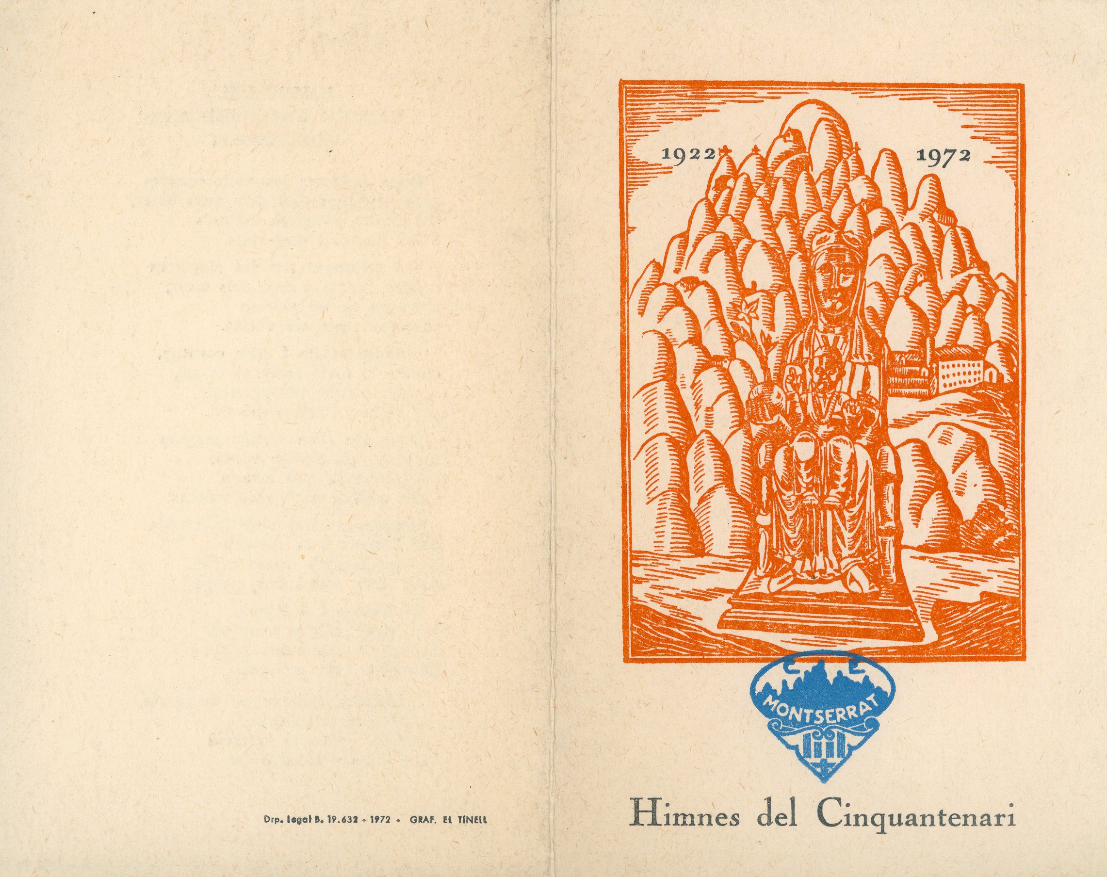Himnes del Cinquantenari : 1922 1972 - Portada