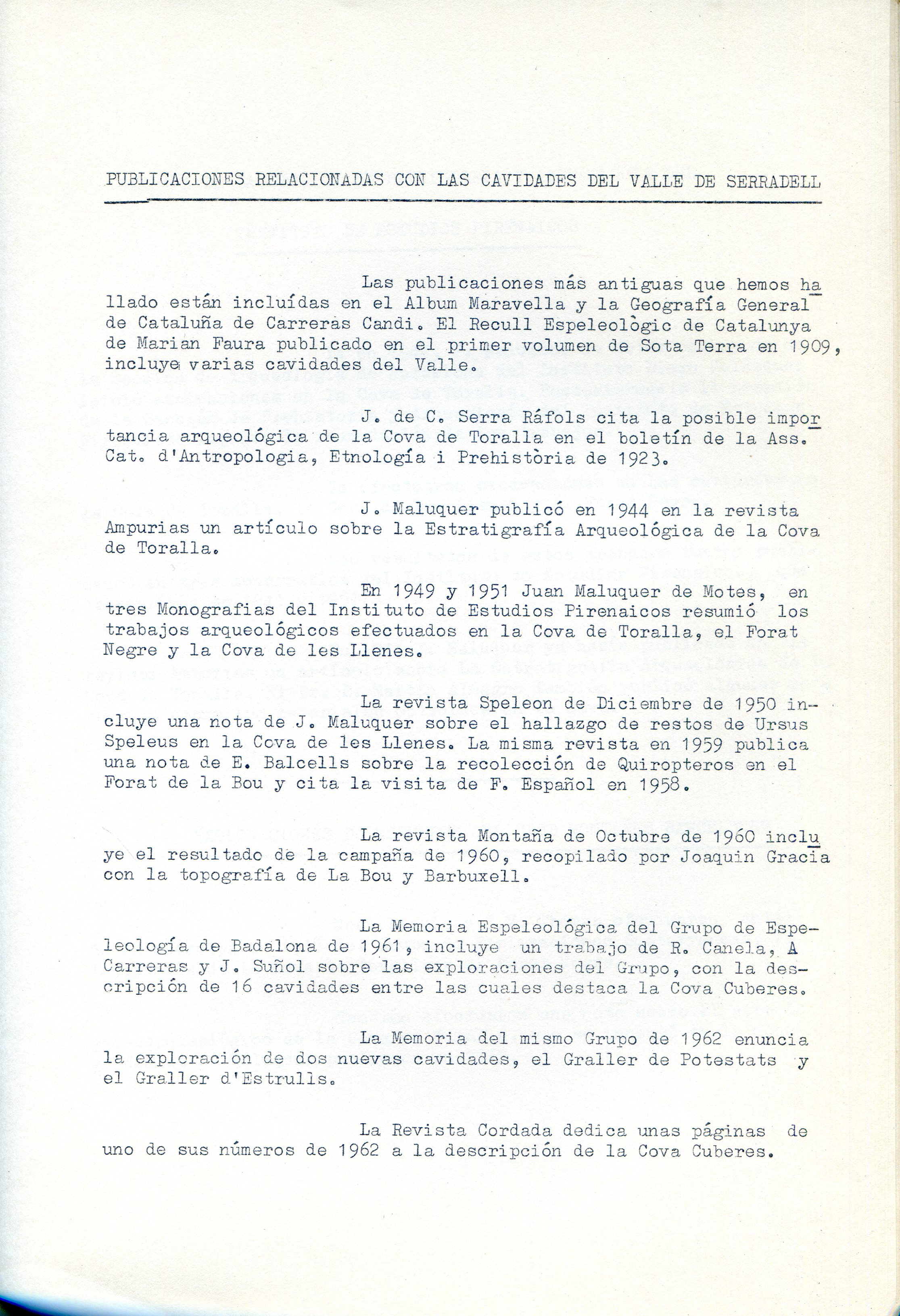 I Campamento regional de espeleólogos : Sarradell : Dias: 28, 29 y 30 mayo 1966 - Miniatura 2