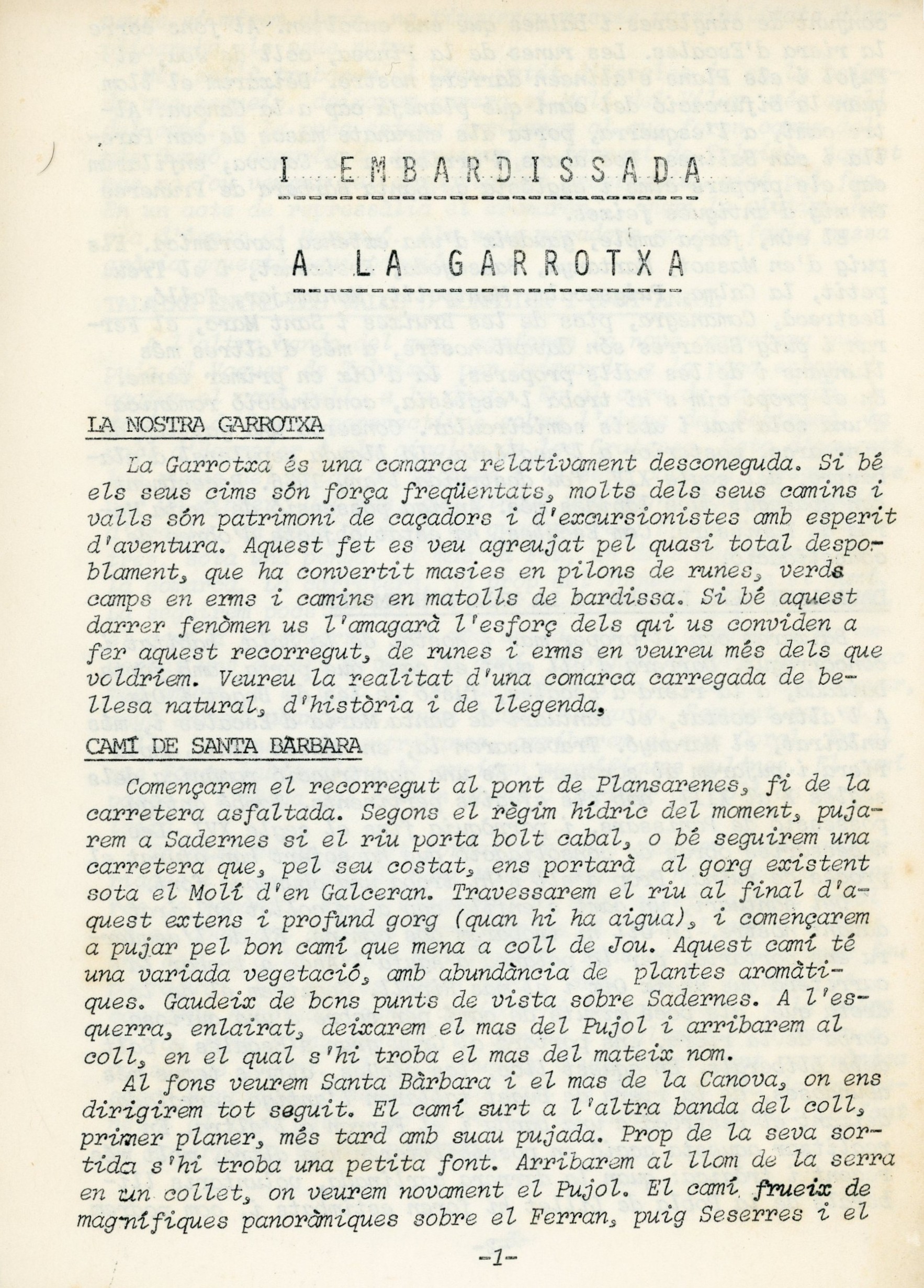 I Embardissada a la Garrotxa - Portada